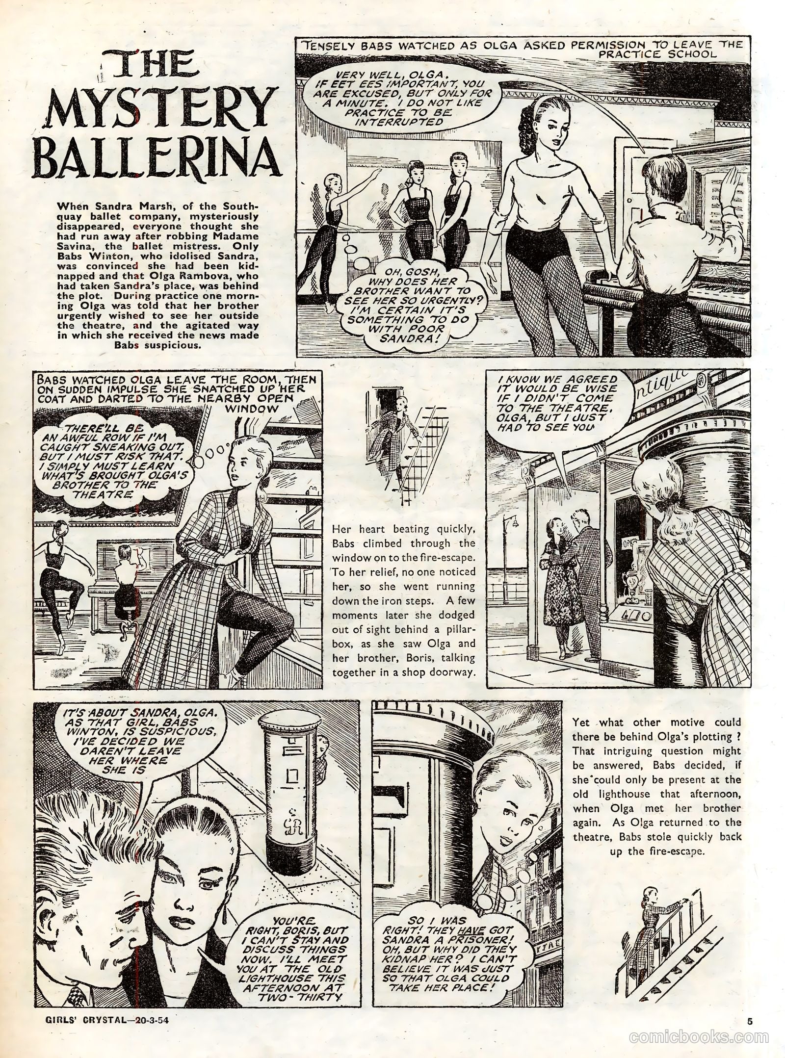 Girls' Crystal #961 (1954) — page 5 of 20