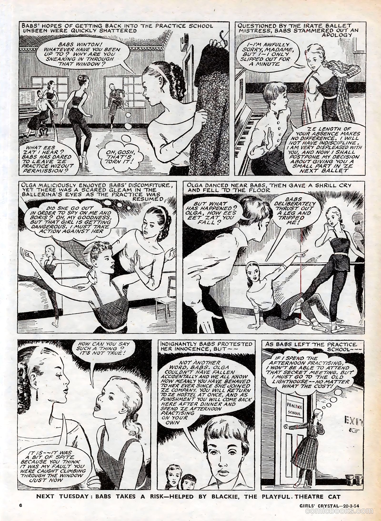 Girls' Crystal #961 (1954) — page 6 of 20
