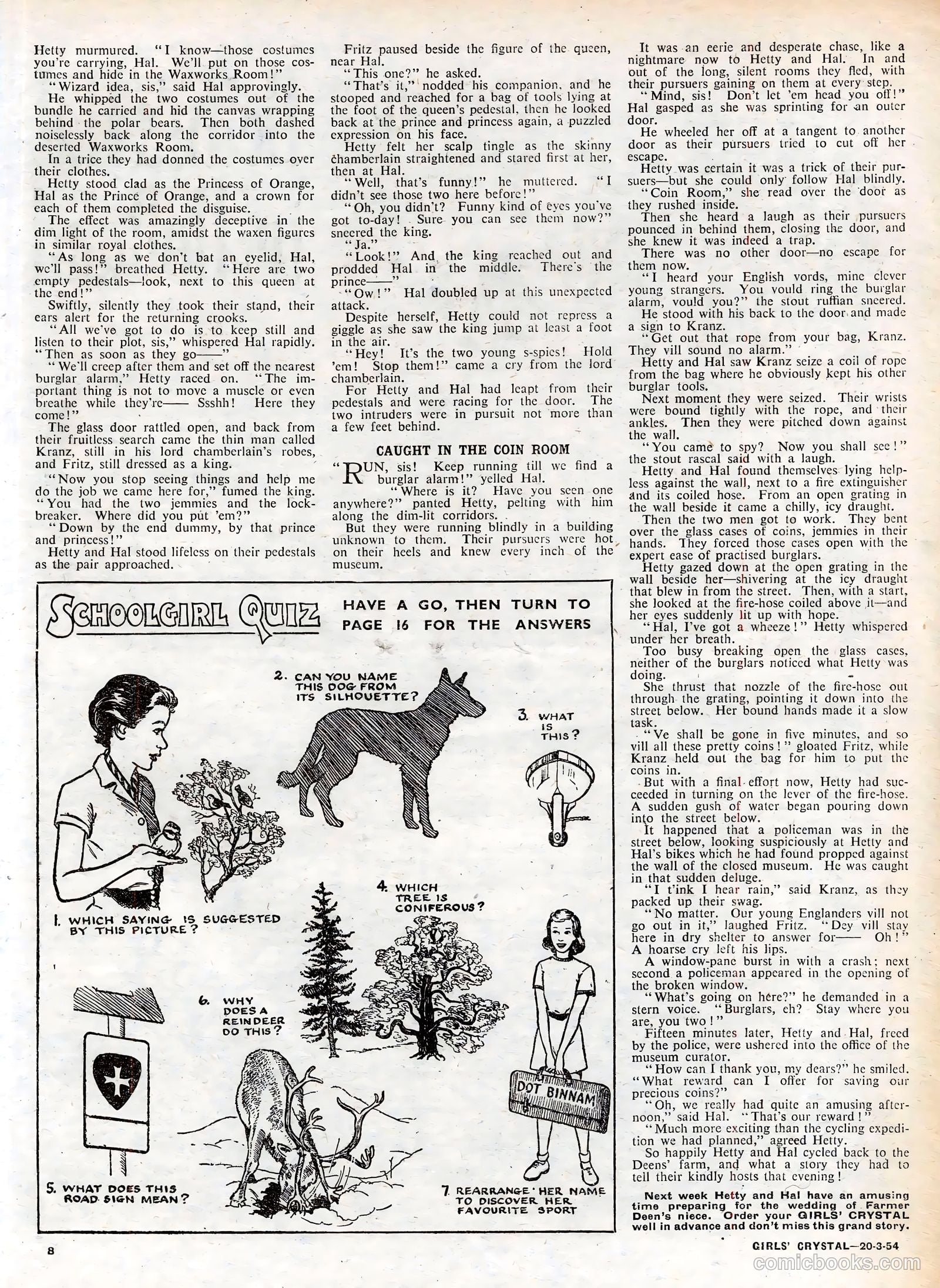 Girls' Crystal #961 (1954) — page 8 of 20
