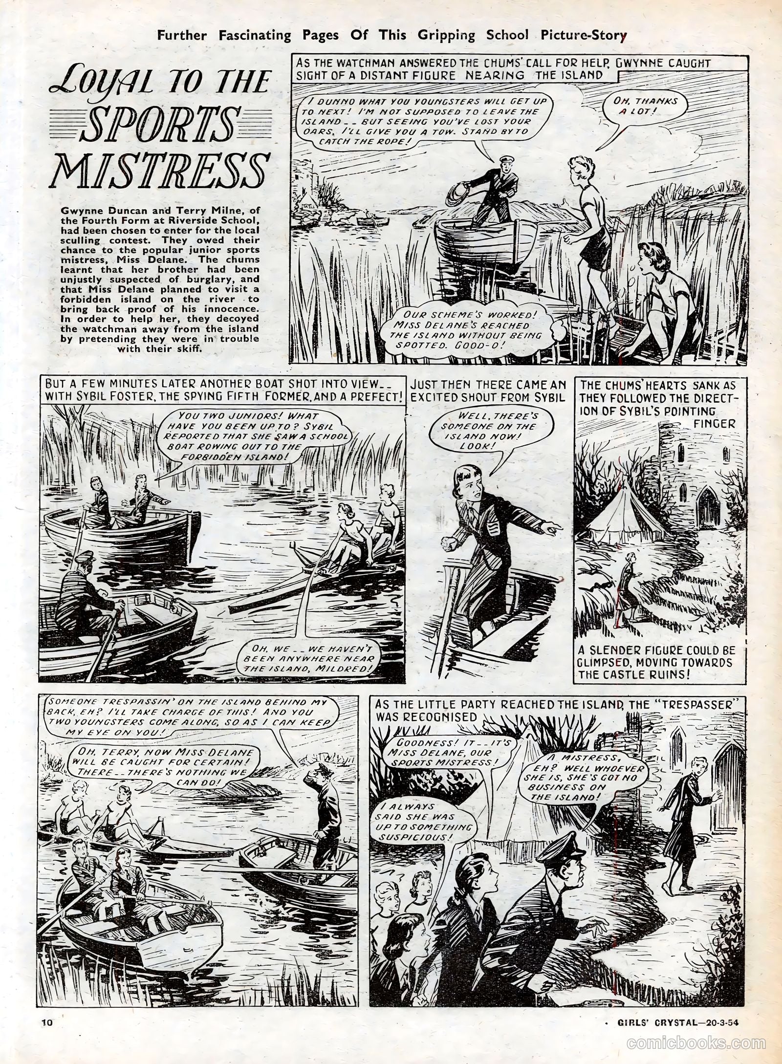 Girls' Crystal #961 (1954) — page 10 of 20