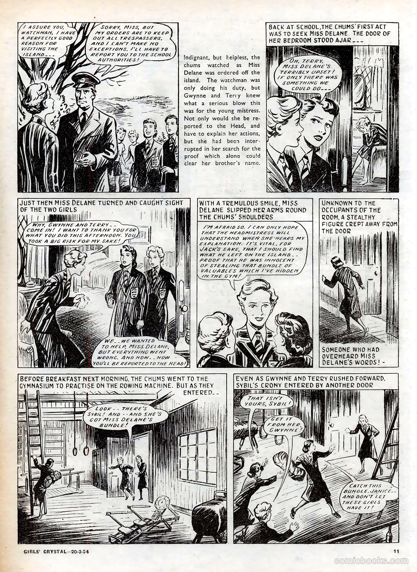 Girls' Crystal #961 (1954) — page 11 of 20