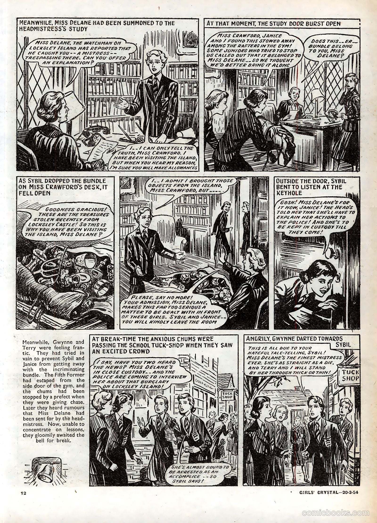 Girls' Crystal #961 (1954) — page 12 of 20