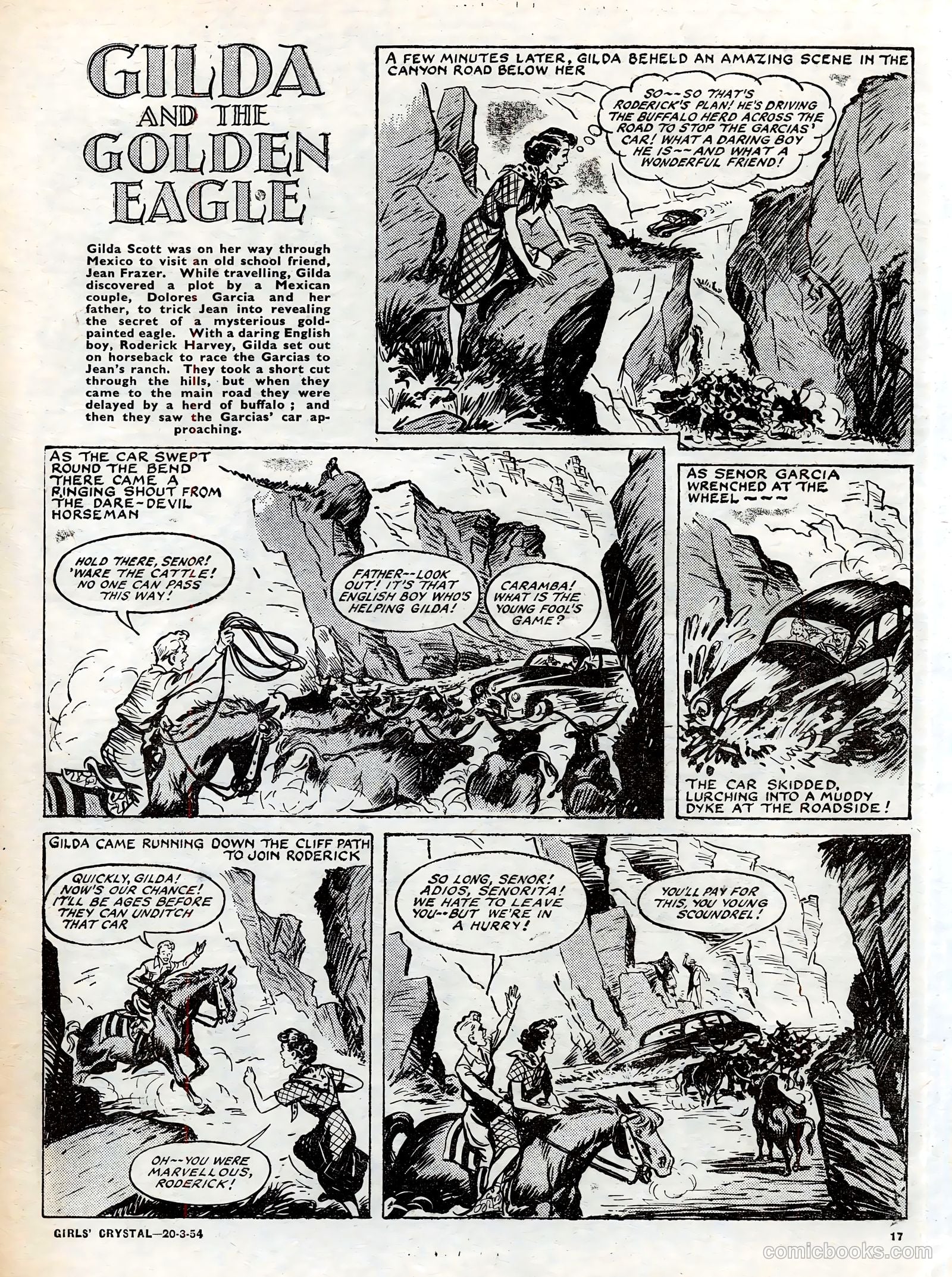 Girls' Crystal #961 (1954) — page 17 of 20