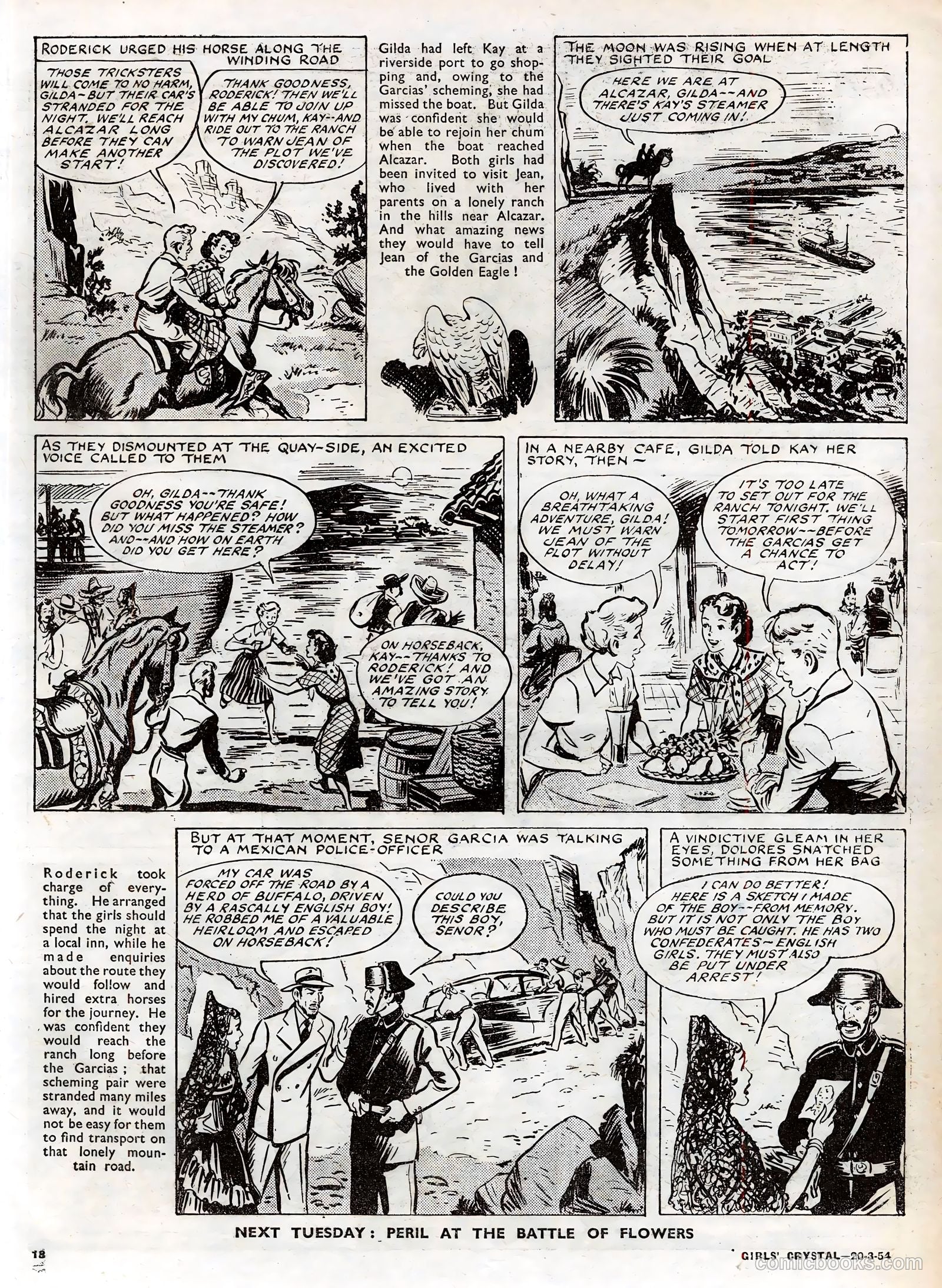 Girls' Crystal #961 (1954) — page 18 of 20