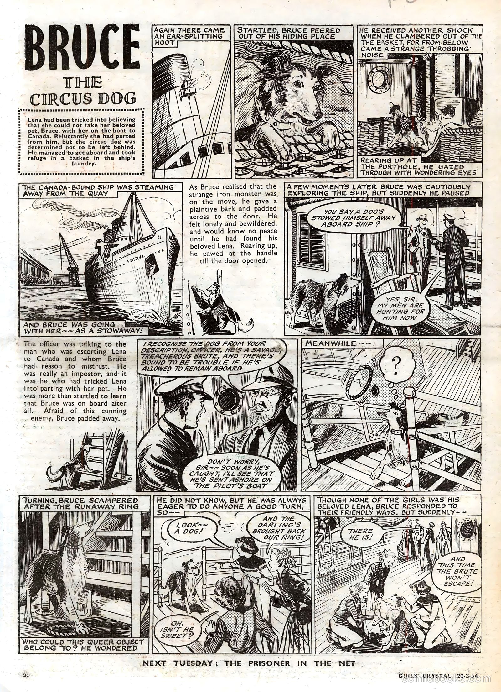 Girls' Crystal #961 (1954) — page 20 of 20