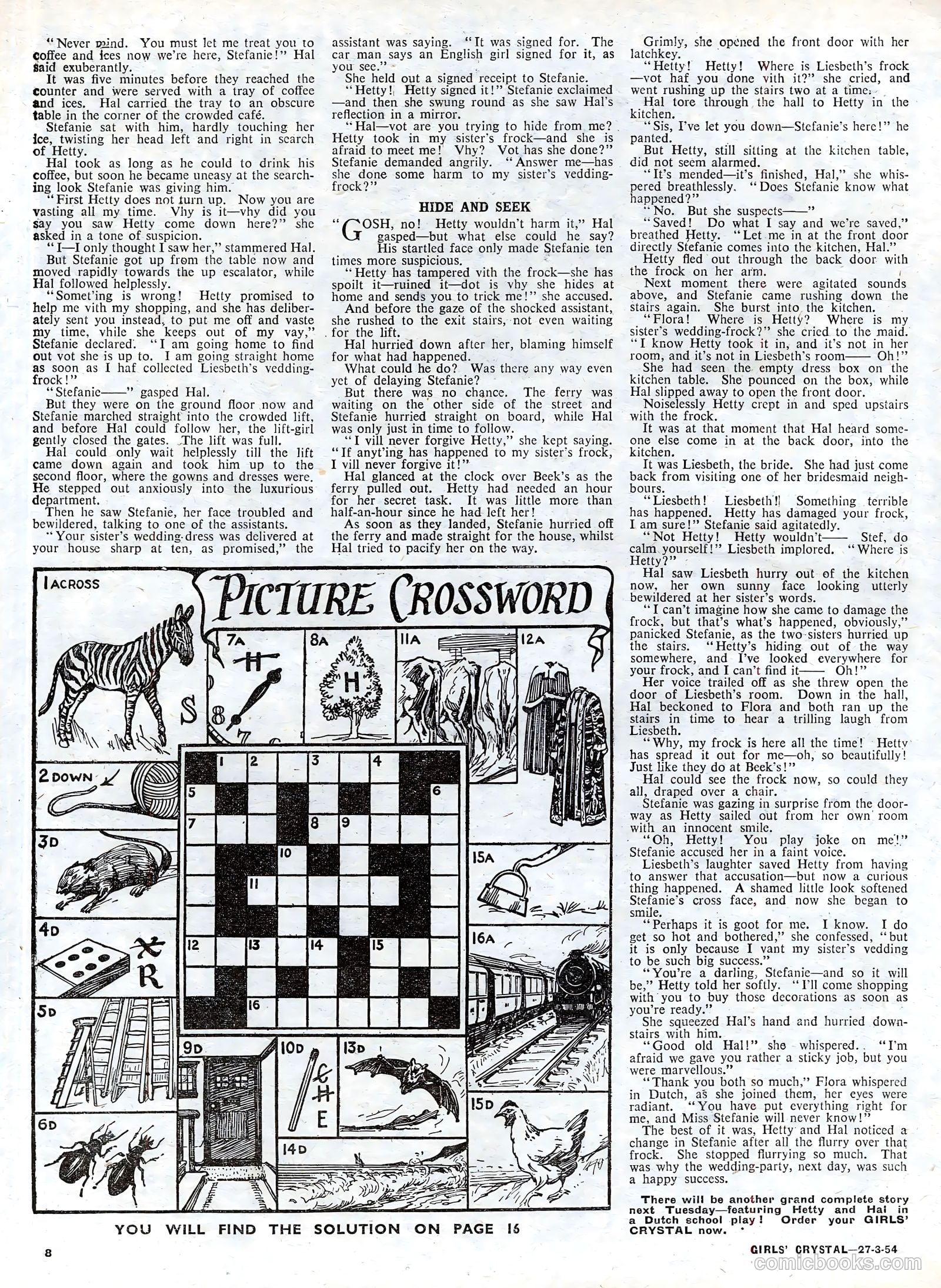 Girls' Crystal #962 (1954) — page 8 of 20