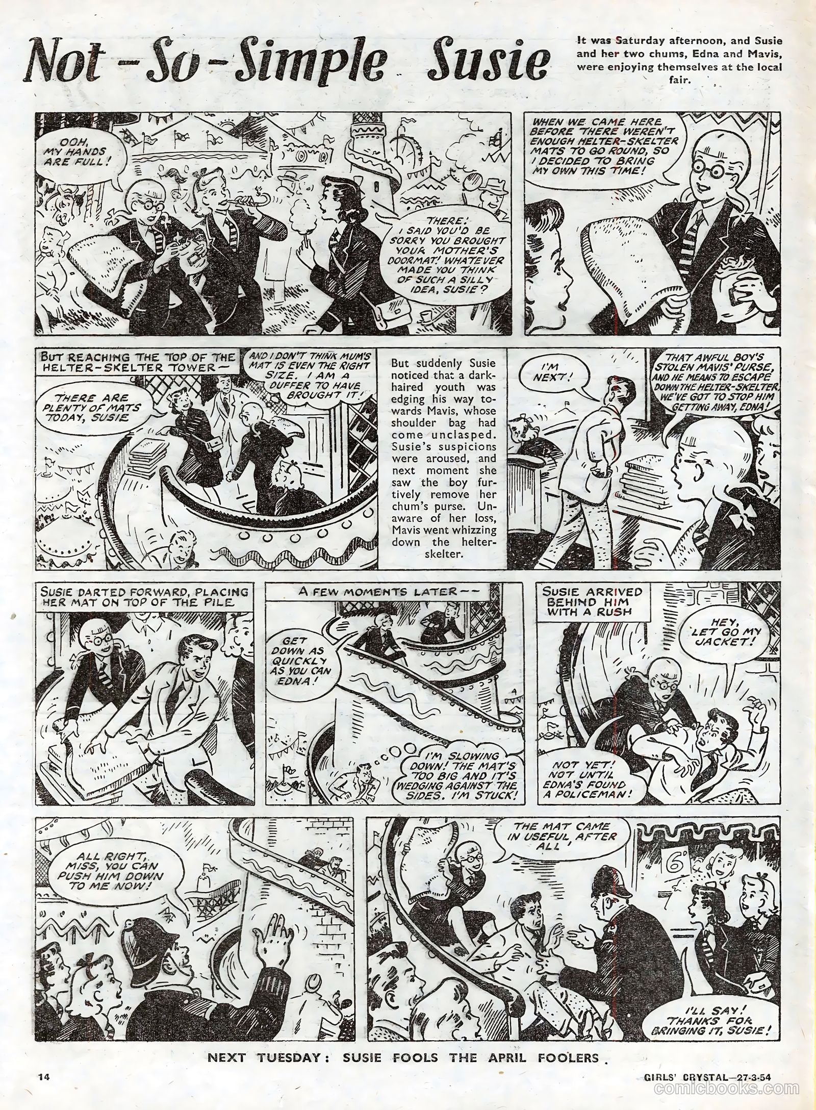 Girls' Crystal #962 (1954) — page 14 of 20