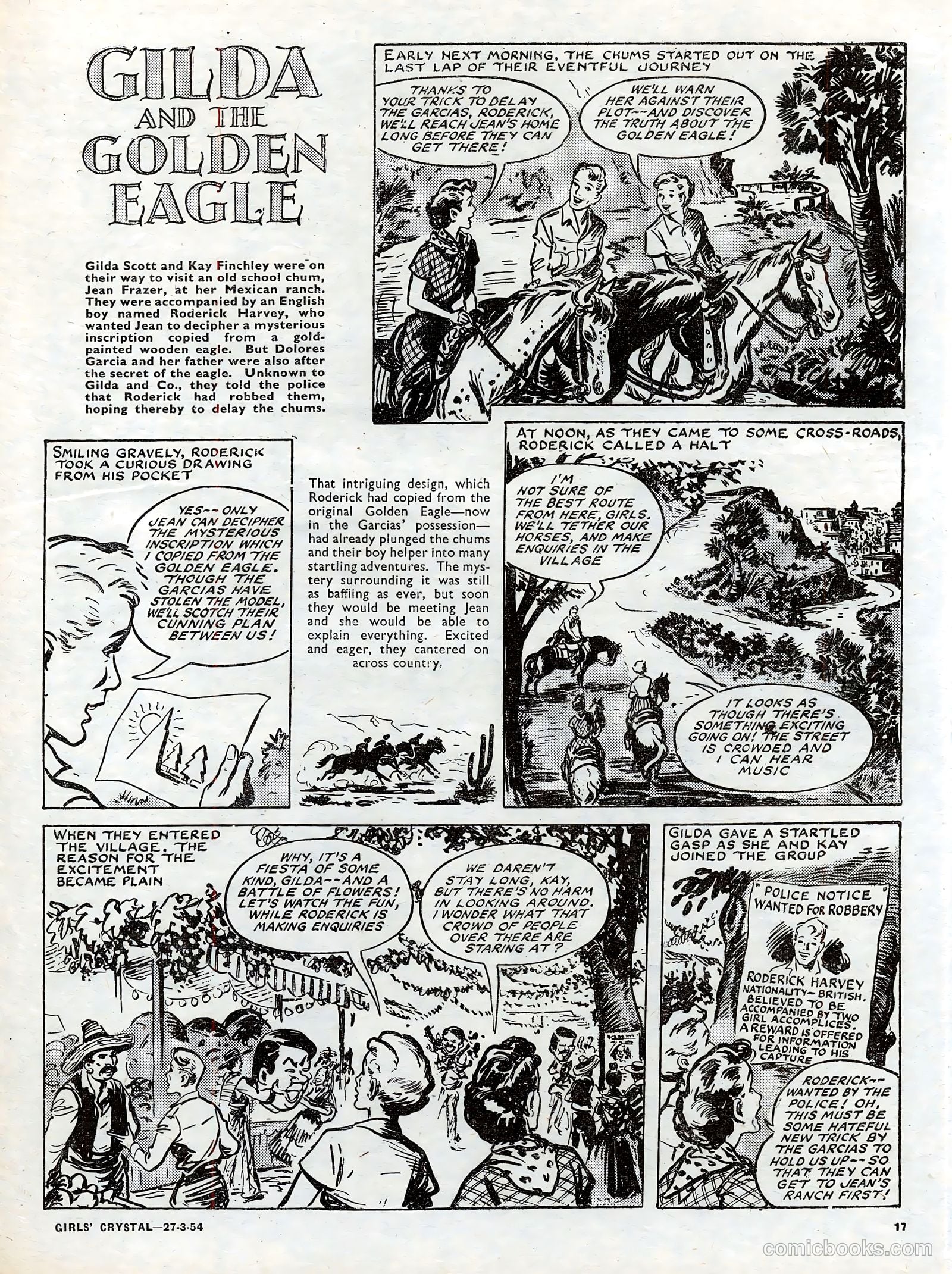 Girls' Crystal #962 (1954) — page 17 of 20