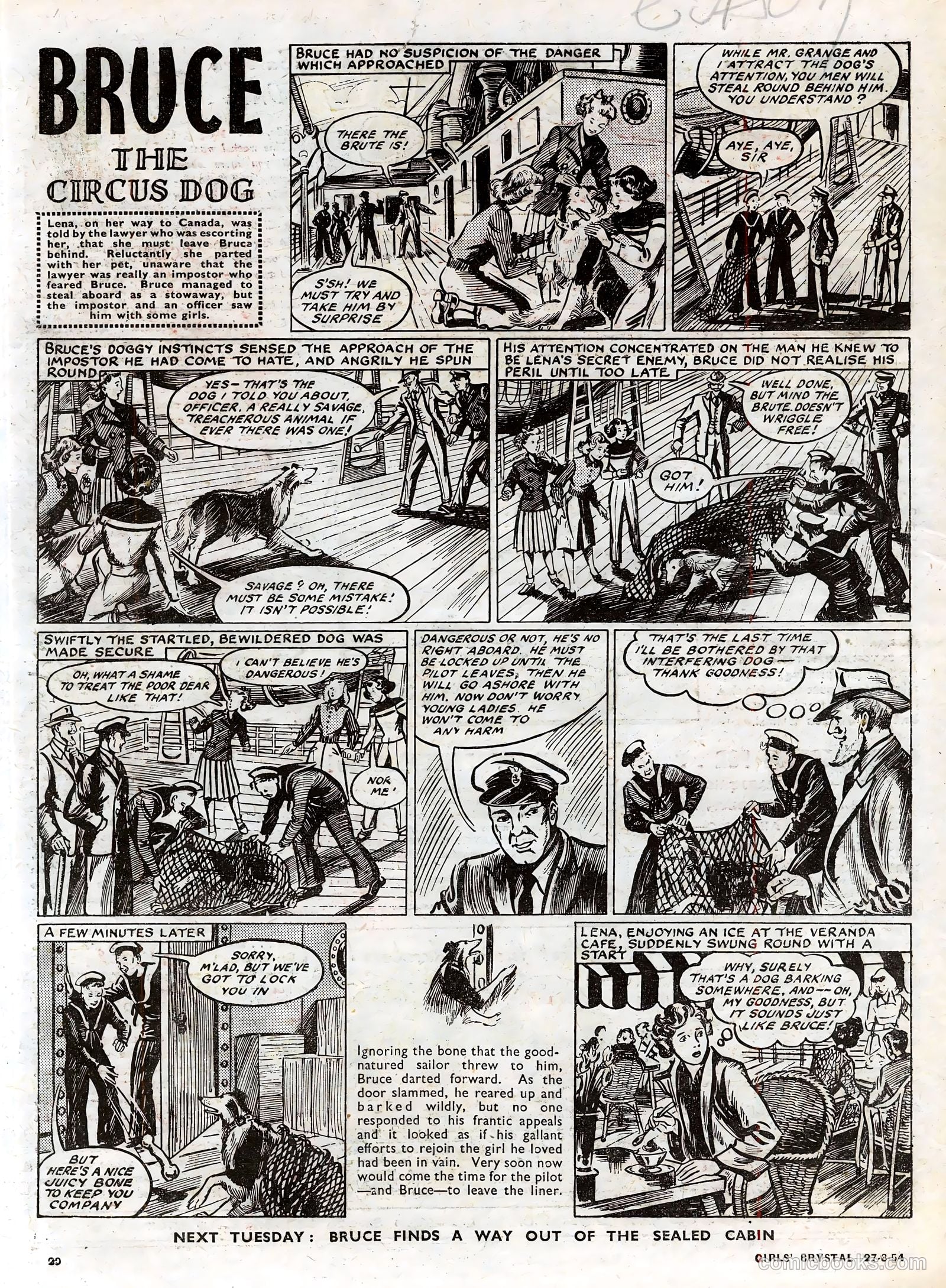 Girls' Crystal #962 (1954) — page 20 of 20