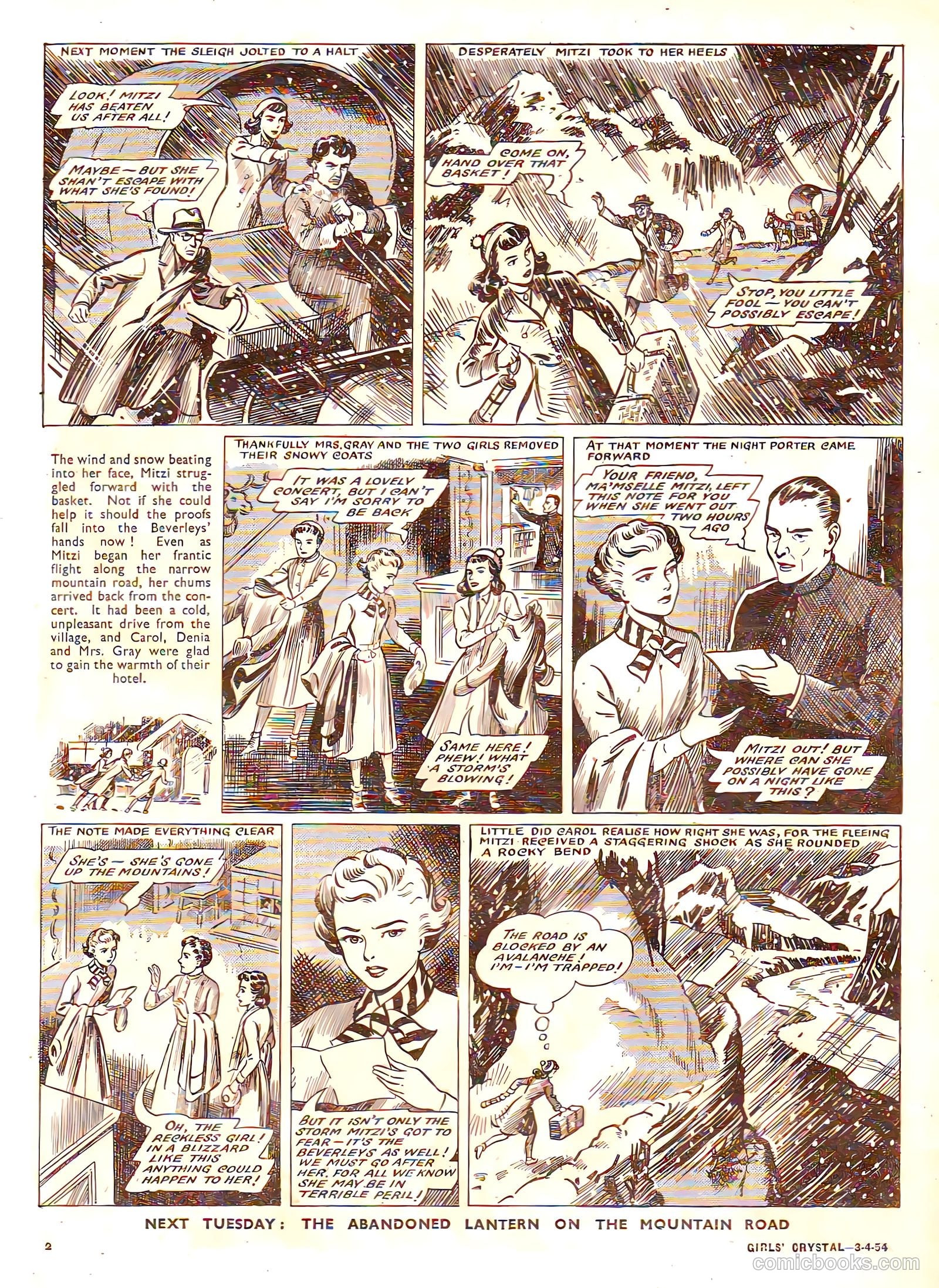 Girls' Crystal #963 (1954) — page 2 of 20