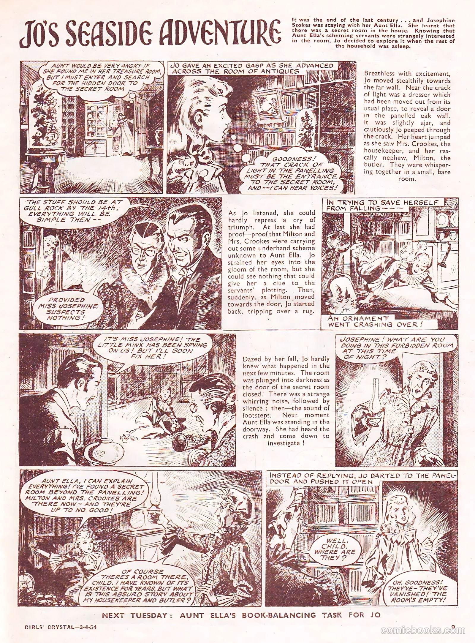 Girls' Crystal #963 (1954) — page 9 of 20