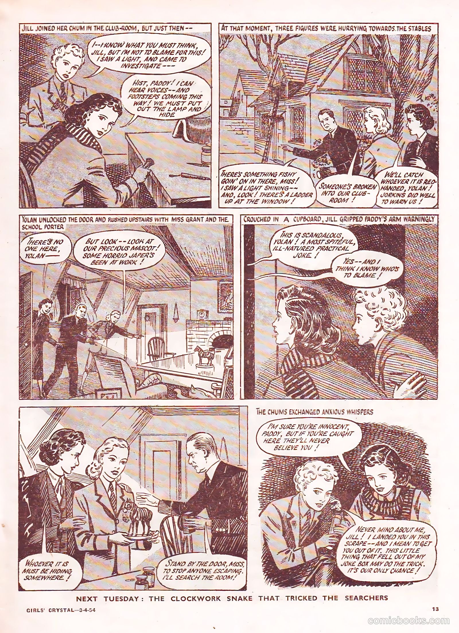 Girls' Crystal #963 (1954) — page 13 of 20