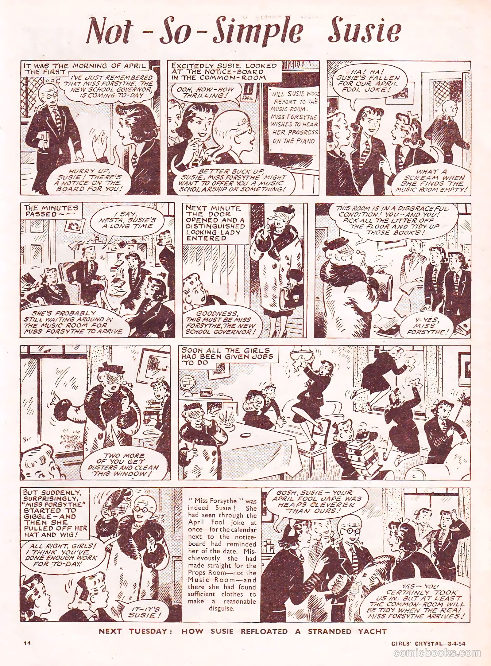 Girls' Crystal #963 (1954) — page 14 of 20