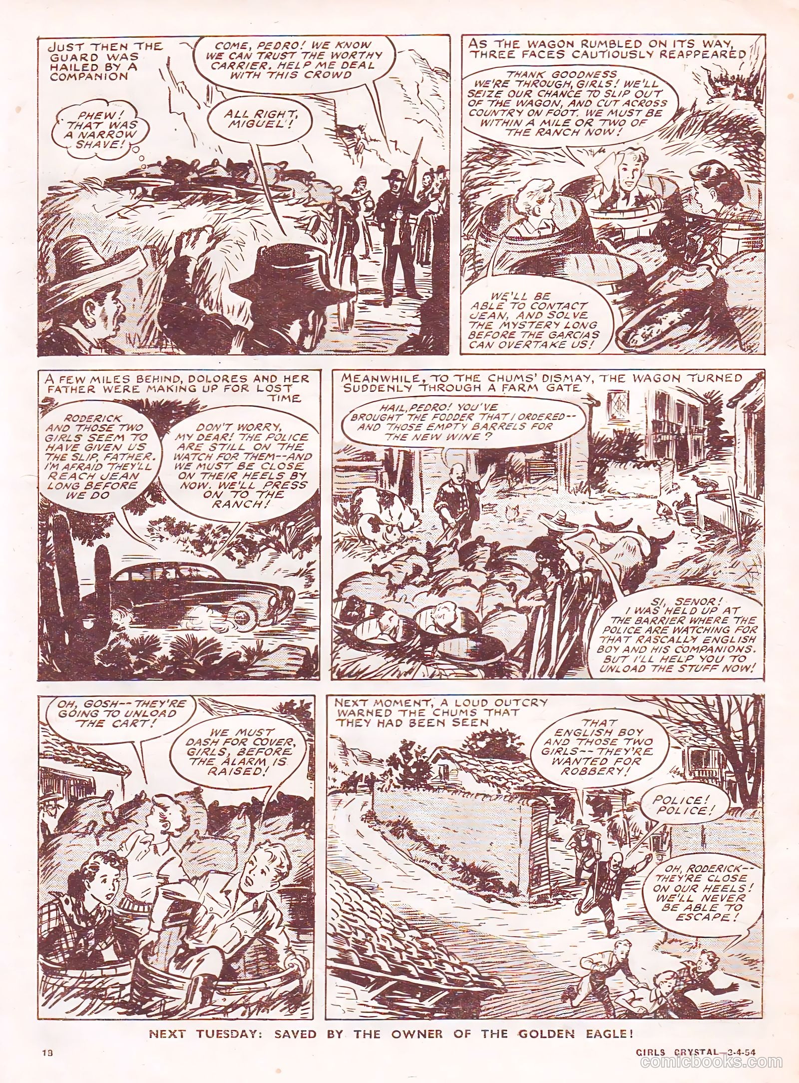 Girls' Crystal #963 (1954) — page 18 of 20