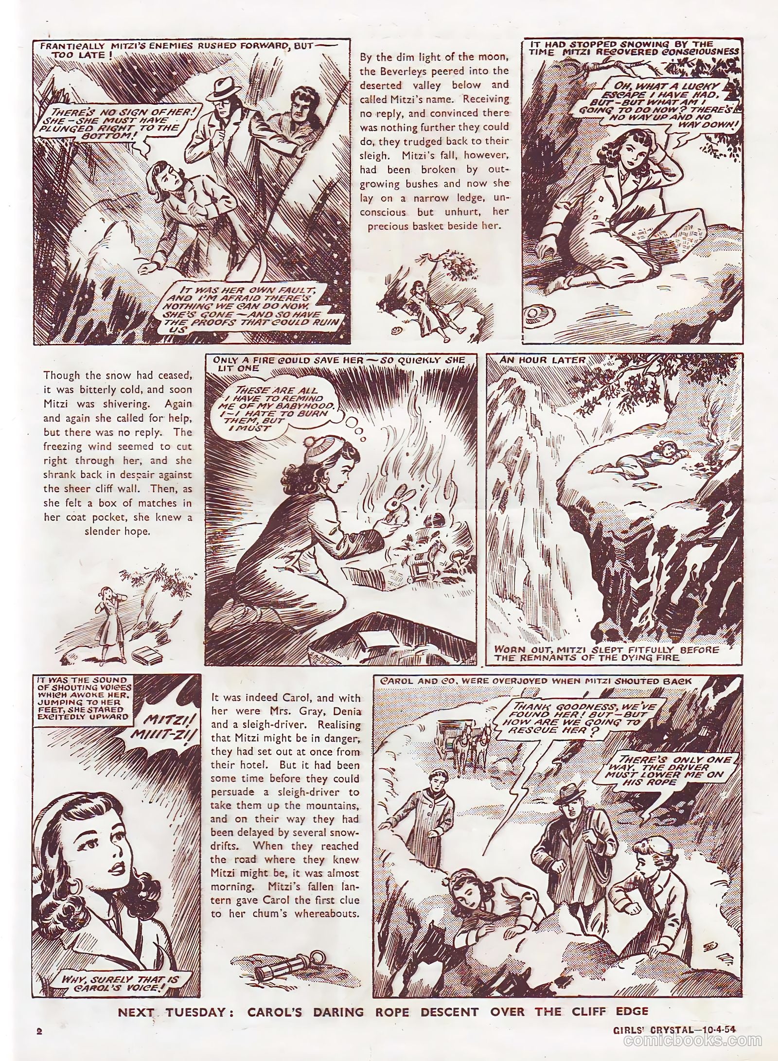 Girls' Crystal #964 (1954) — page 2 of 20