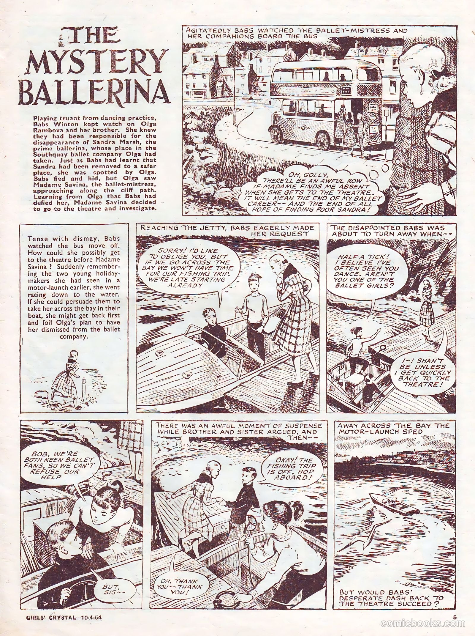 Girls' Crystal #964 (1954) — page 5 of 20