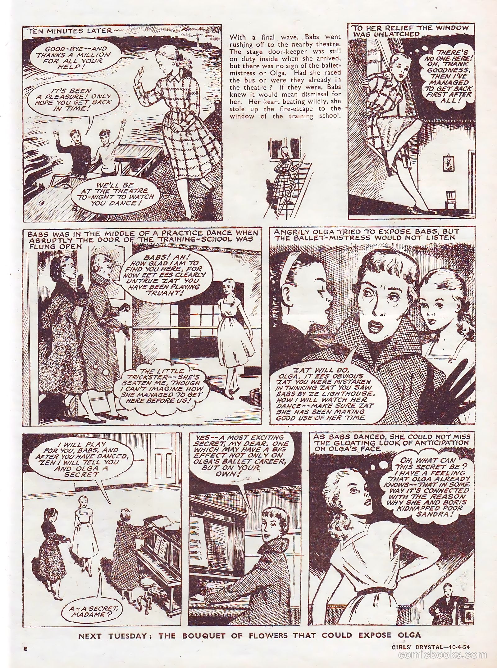 Girls' Crystal #964 (1954) — page 6 of 20