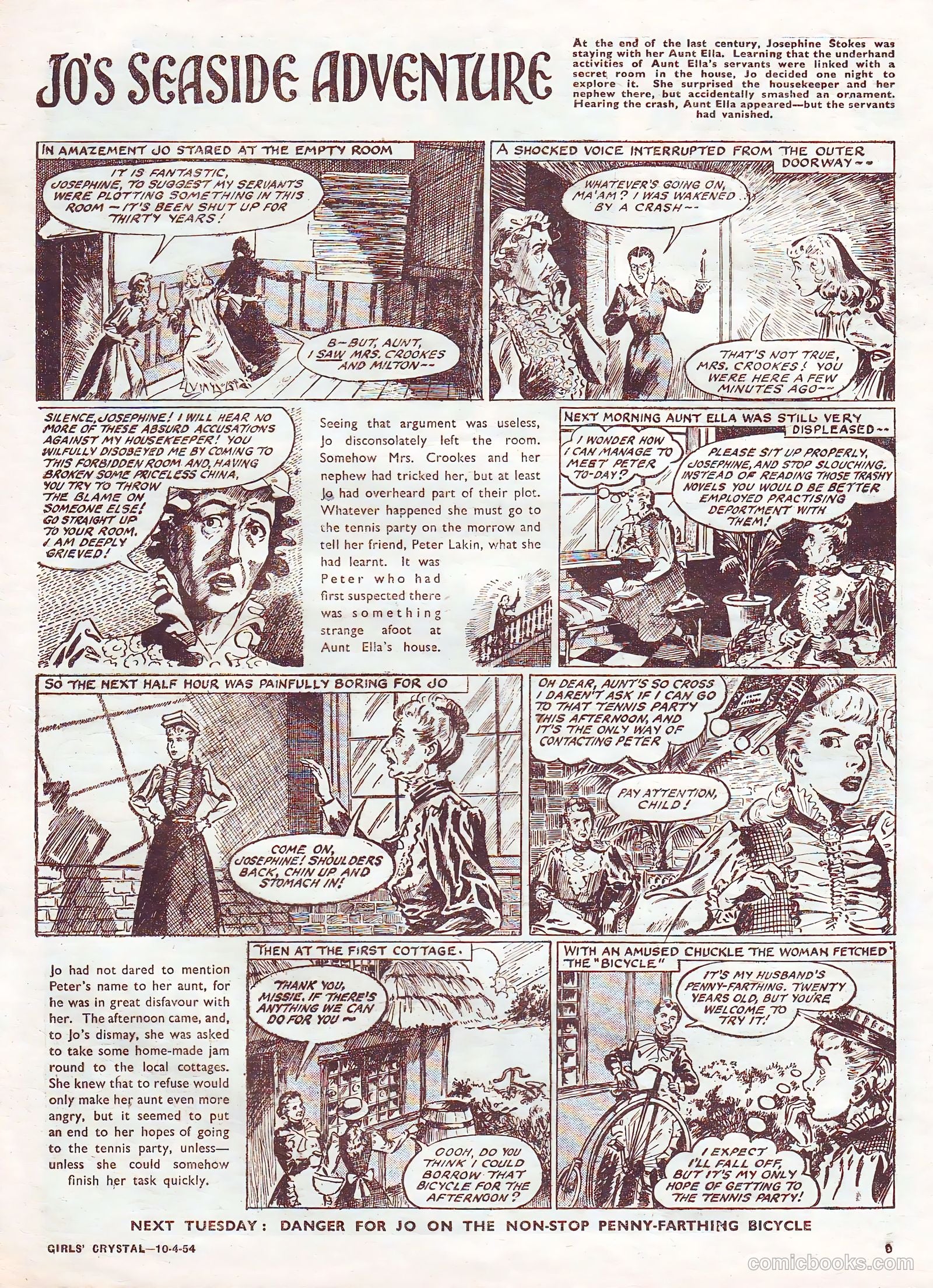 Girls' Crystal #964 (1954) — page 9 of 20