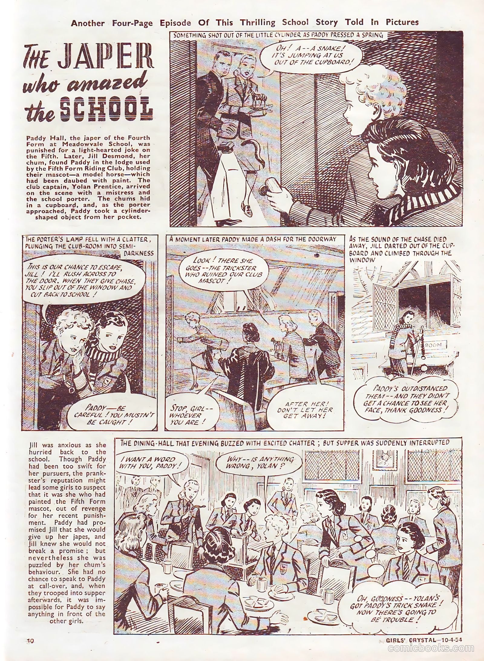 Girls' Crystal #964 (1954) — page 10 of 20