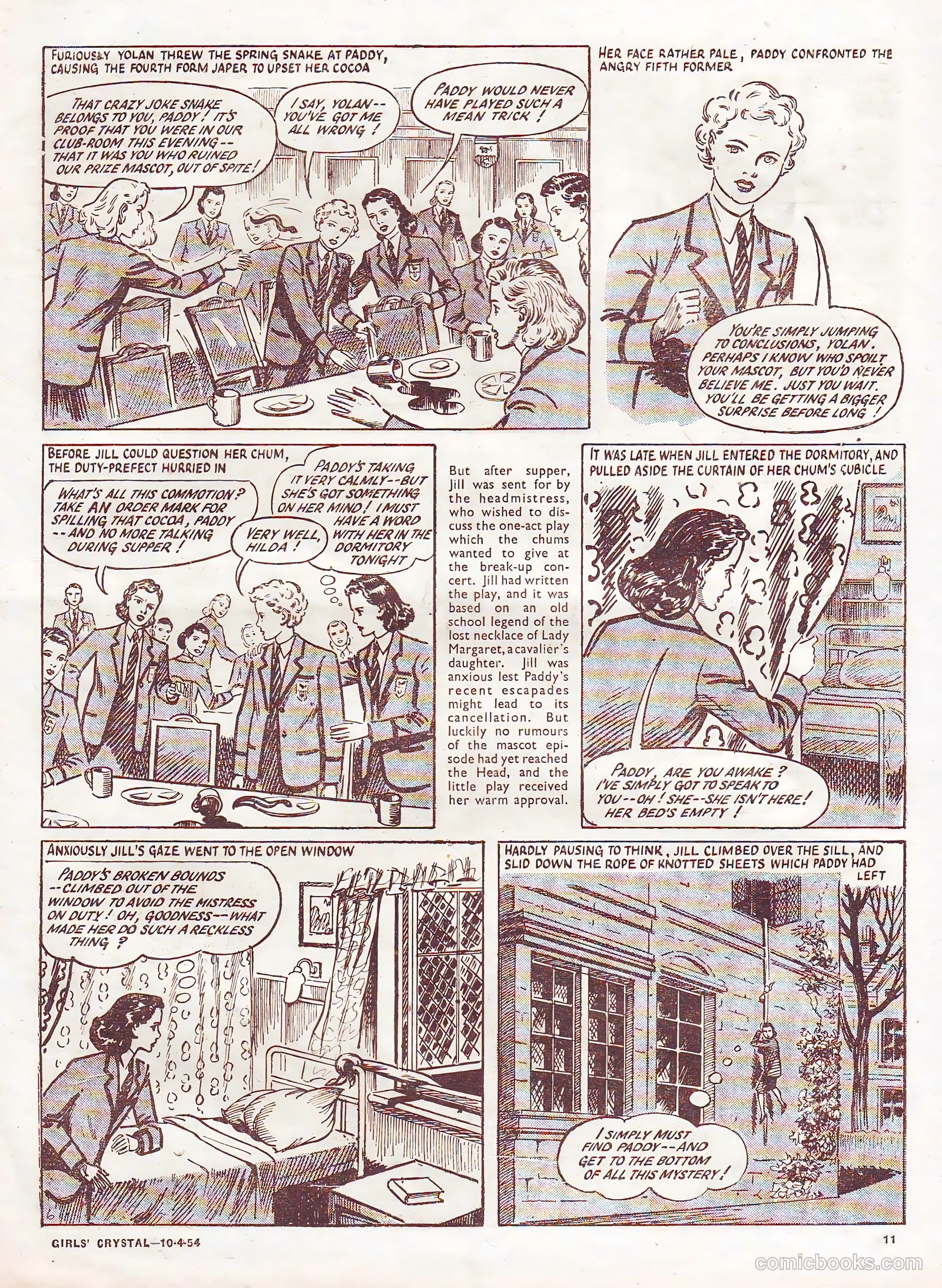 Girls' Crystal #964 (1954) — page 11 of 20
