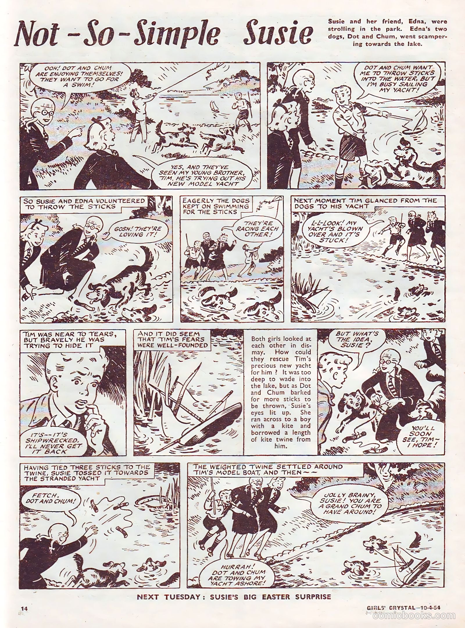 Girls' Crystal #964 (1954) — page 14 of 20