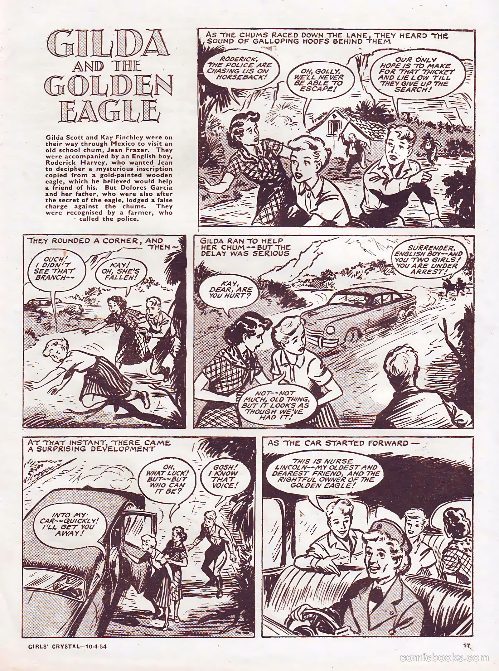 Girls' Crystal #964 (1954) — page 17 of 20