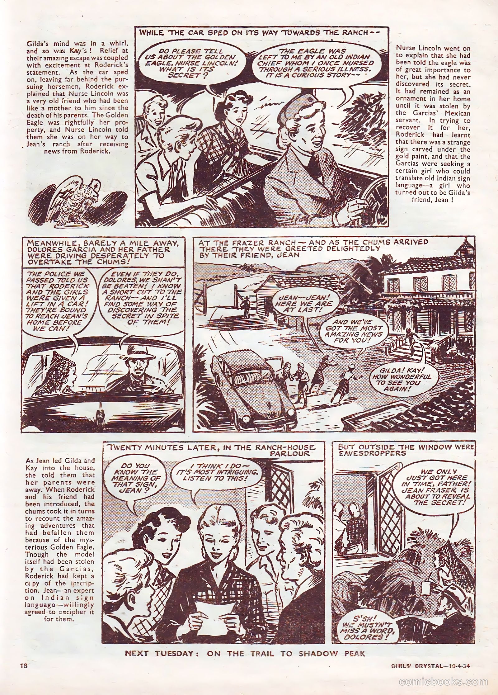 Girls' Crystal #964 (1954) — page 18 of 20