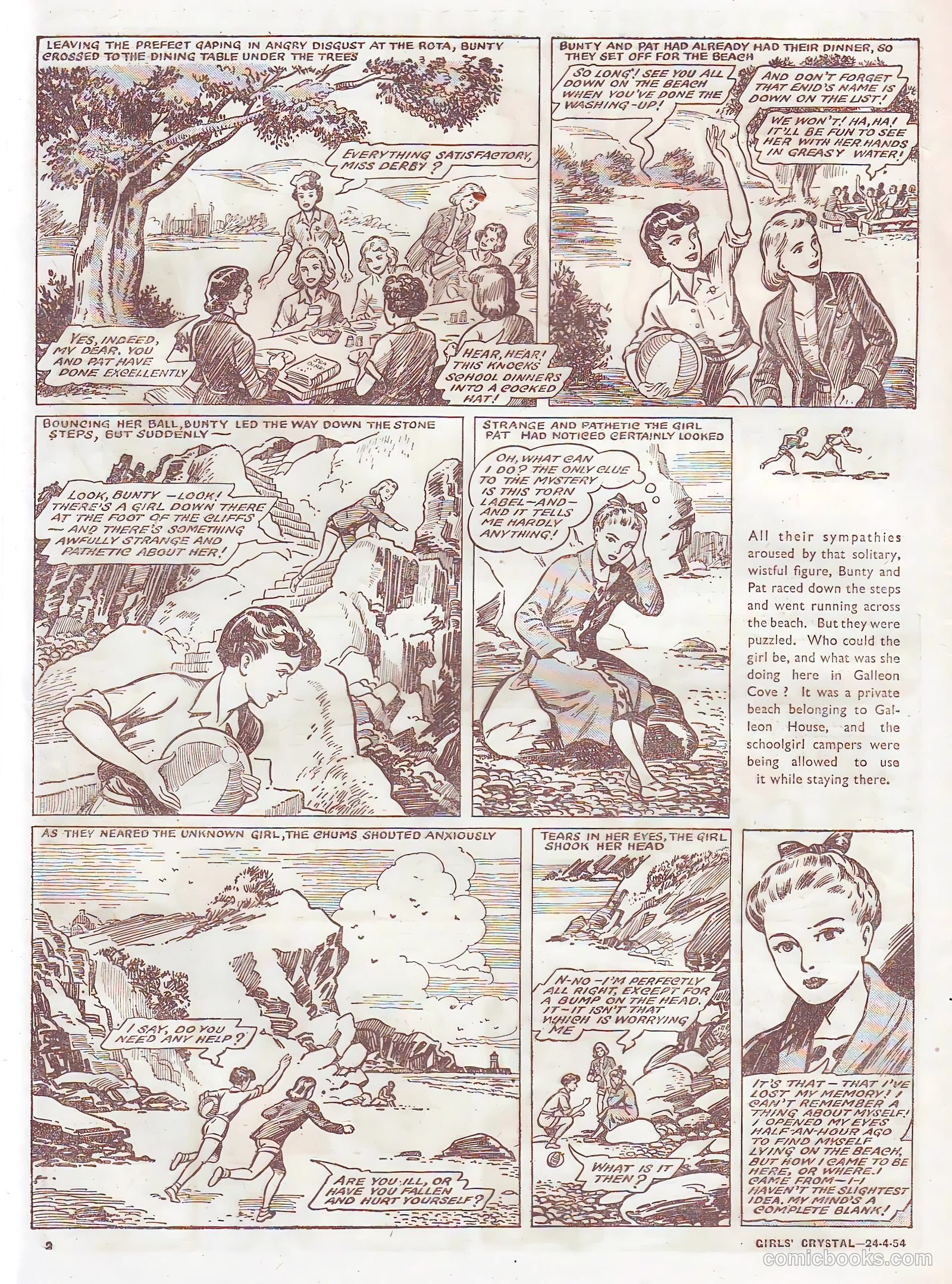 Girls' Crystal #966 (1954) — page 2 of 20