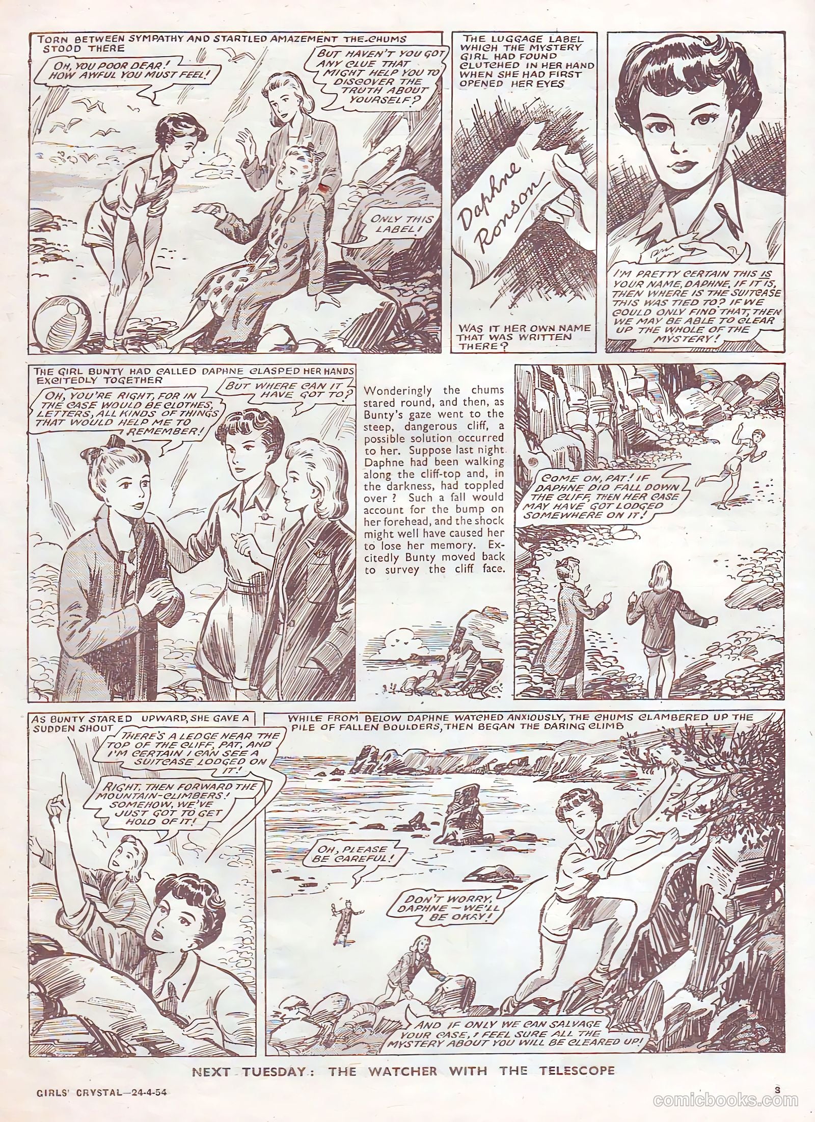 Girls' Crystal #966 (1954) — page 3 of 20
