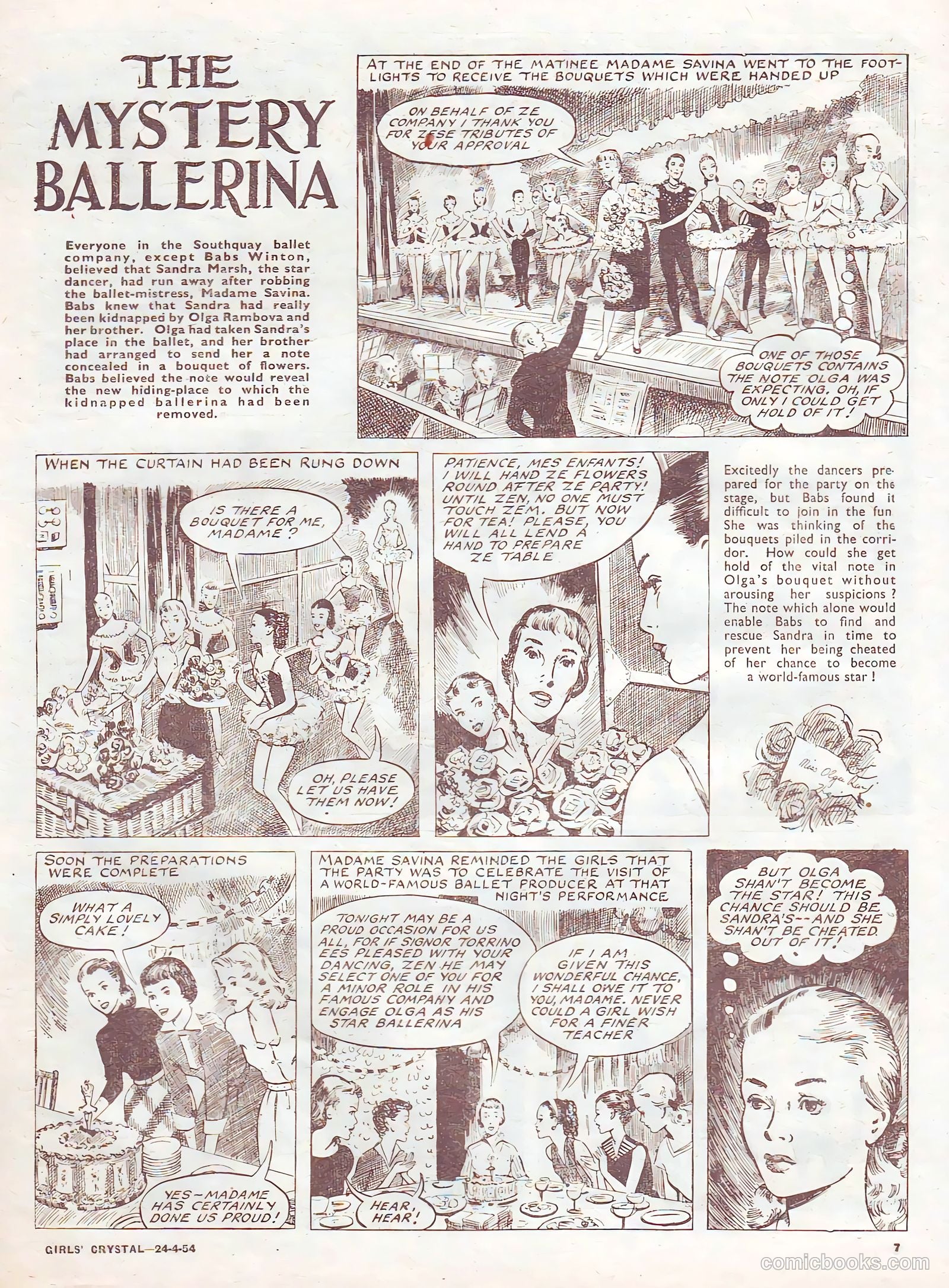 Girls' Crystal #966 (1954) — page 7 of 20