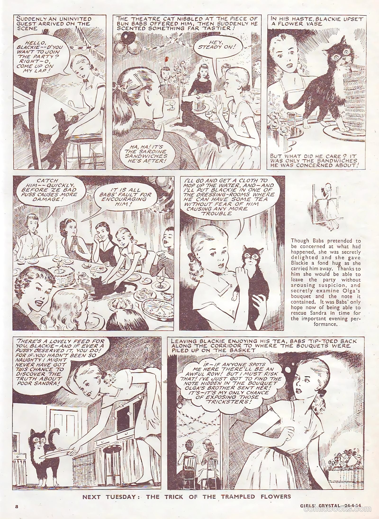 Girls' Crystal #966 (1954) — page 8 of 20
