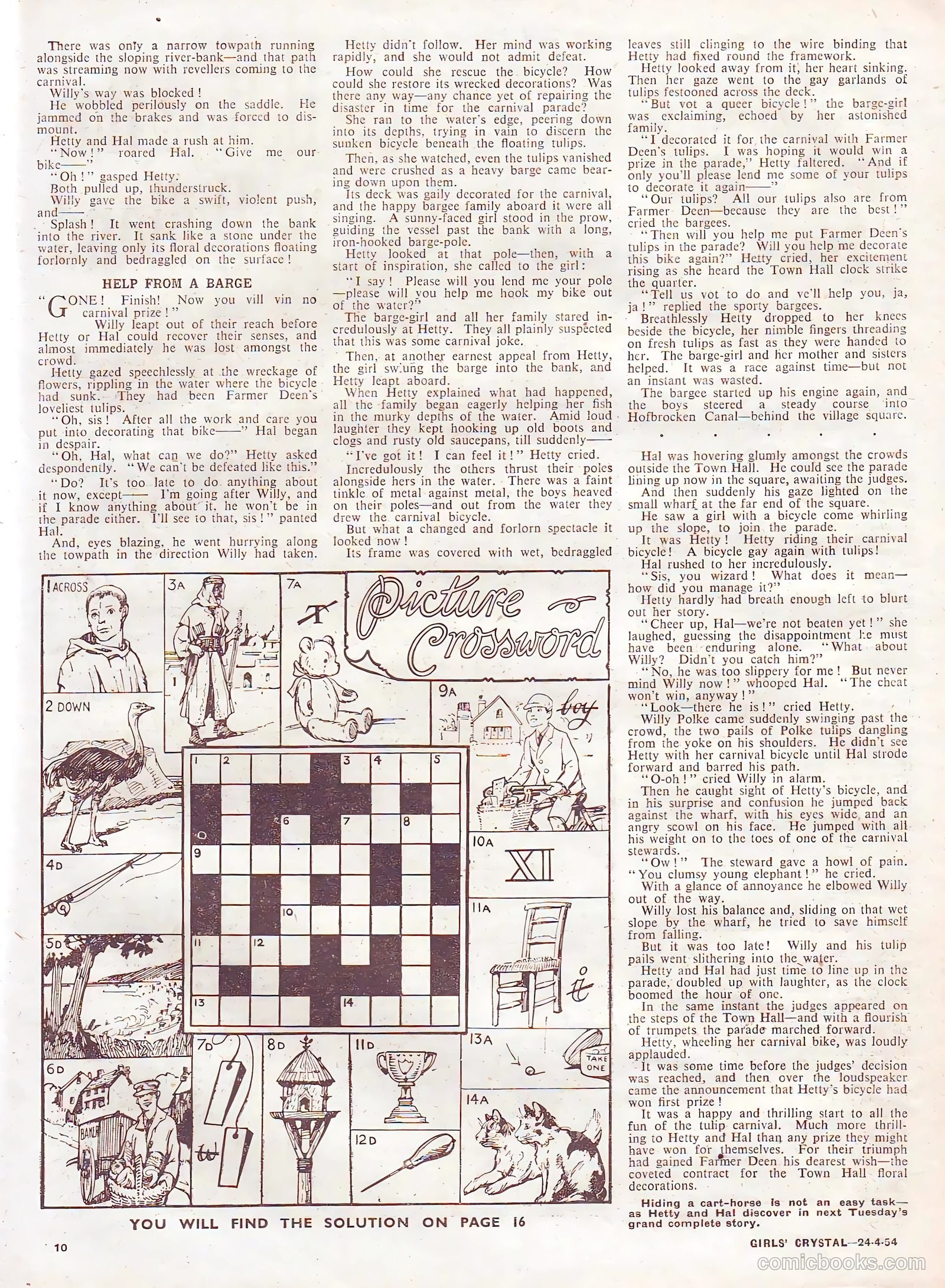 Girls' Crystal #966 (1954) — page 10 of 20