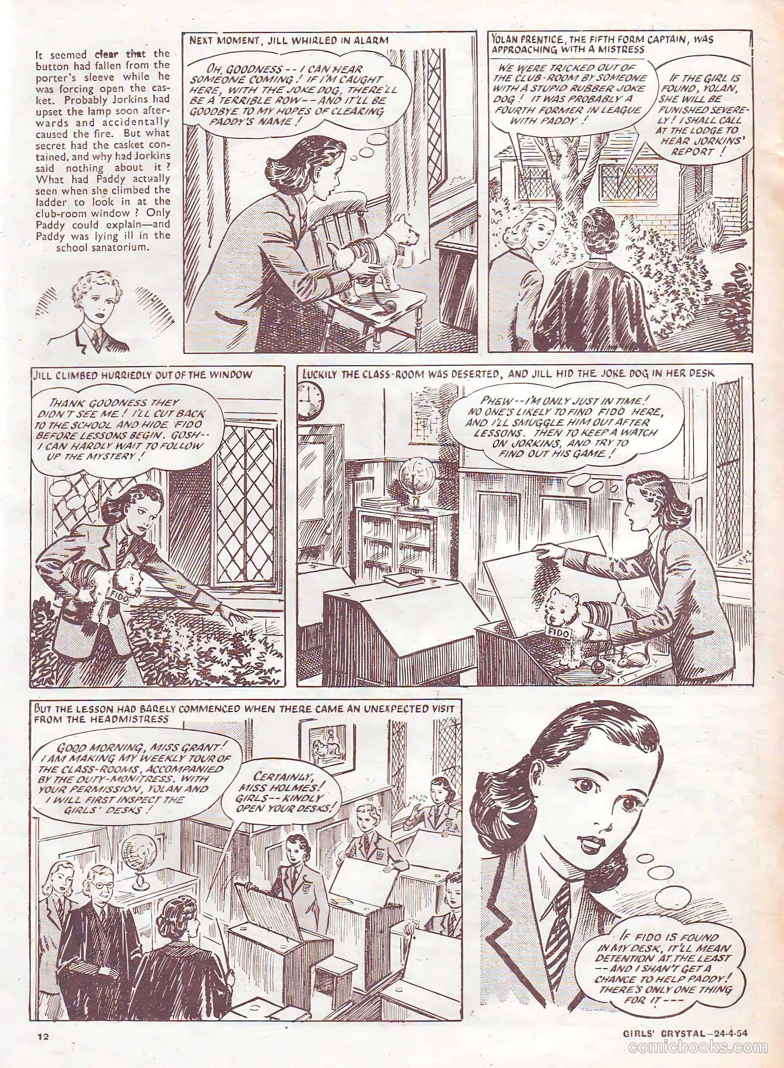 Girls' Crystal #966 (1954) — page 12 of 20