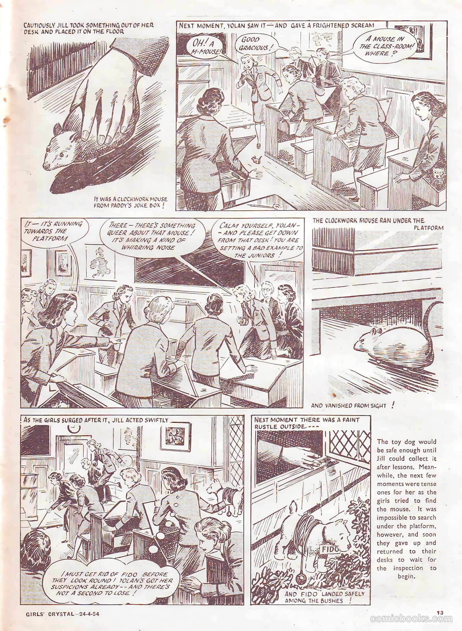 Girls' Crystal #966 (1954) — page 13 of 20