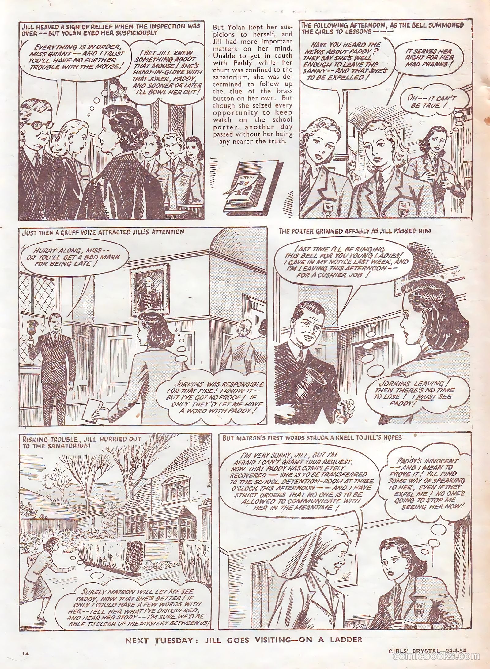 Girls' Crystal #966 (1954) — page 14 of 20