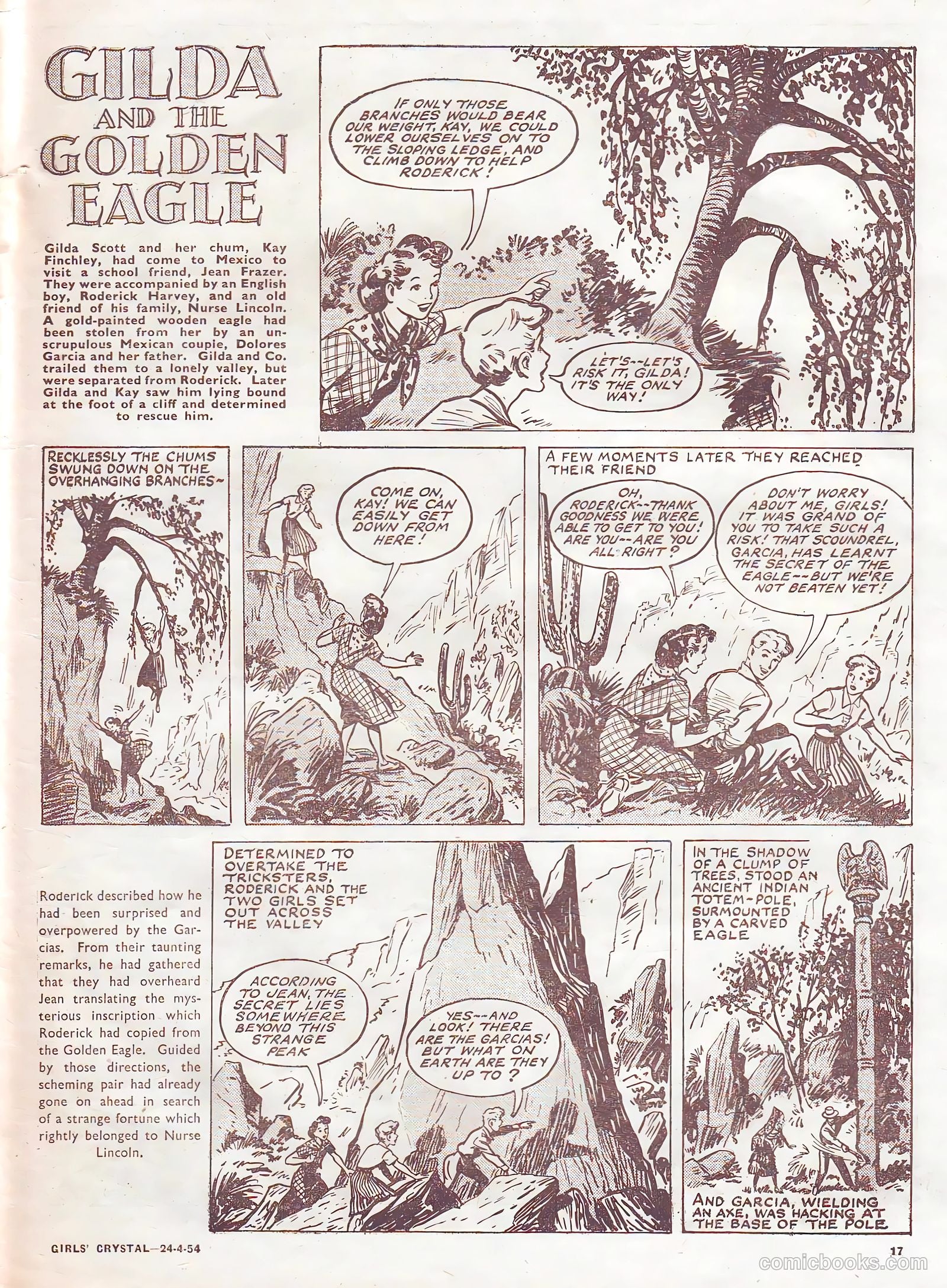 Girls' Crystal #966 (1954) — page 17 of 20