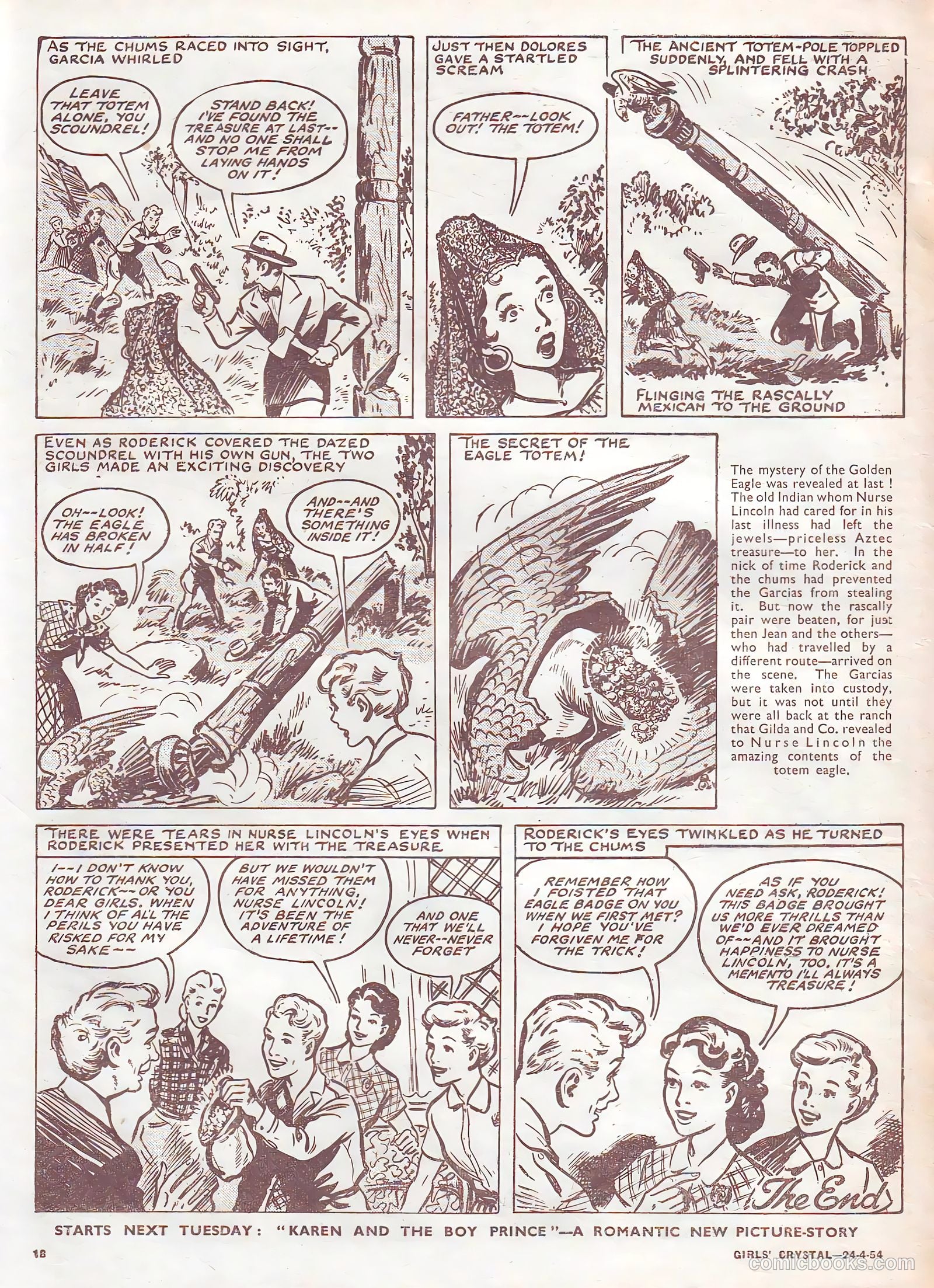 Girls' Crystal #966 (1954) — page 18 of 20