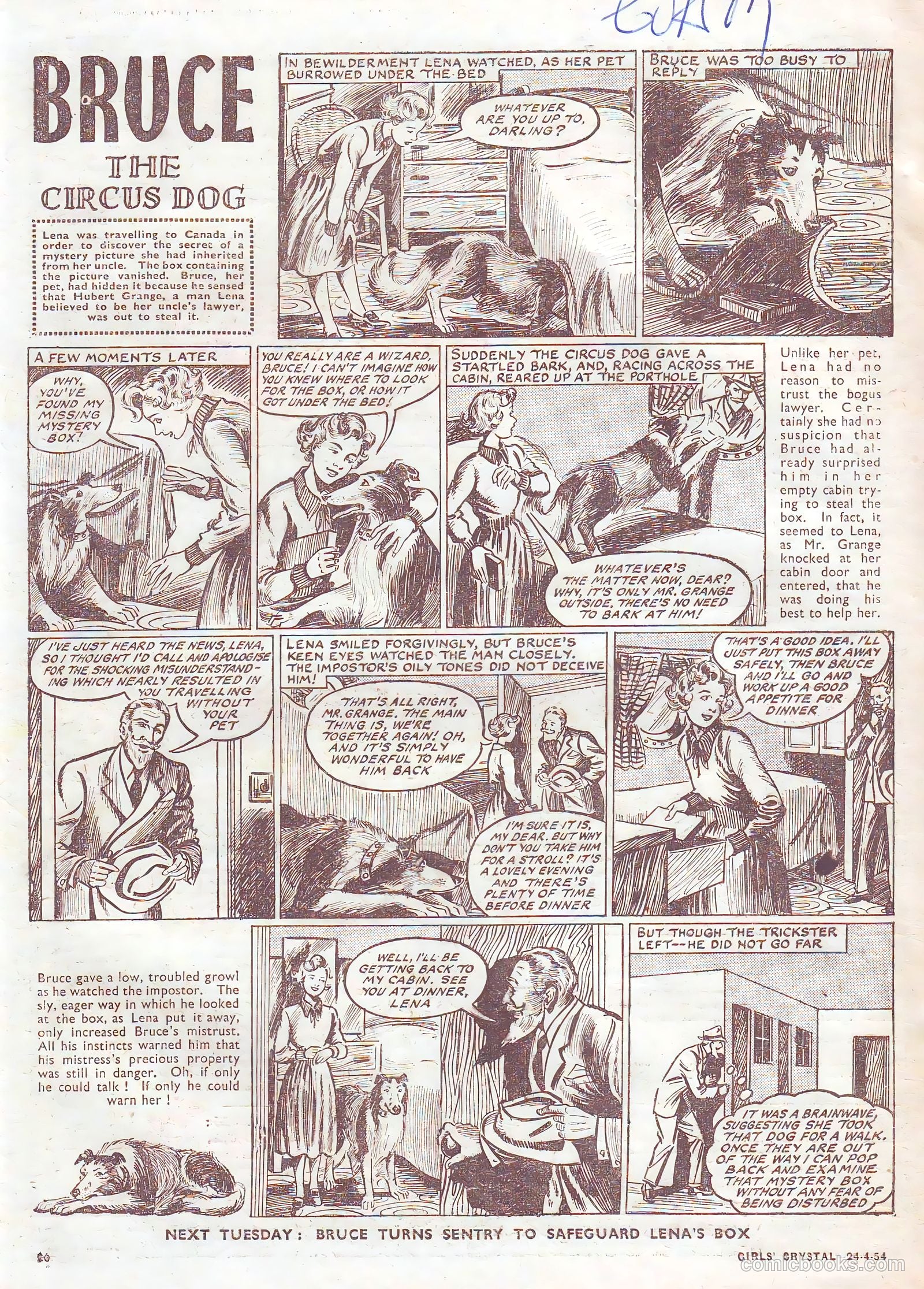 Girls' Crystal #966 (1954) — page 20 of 20