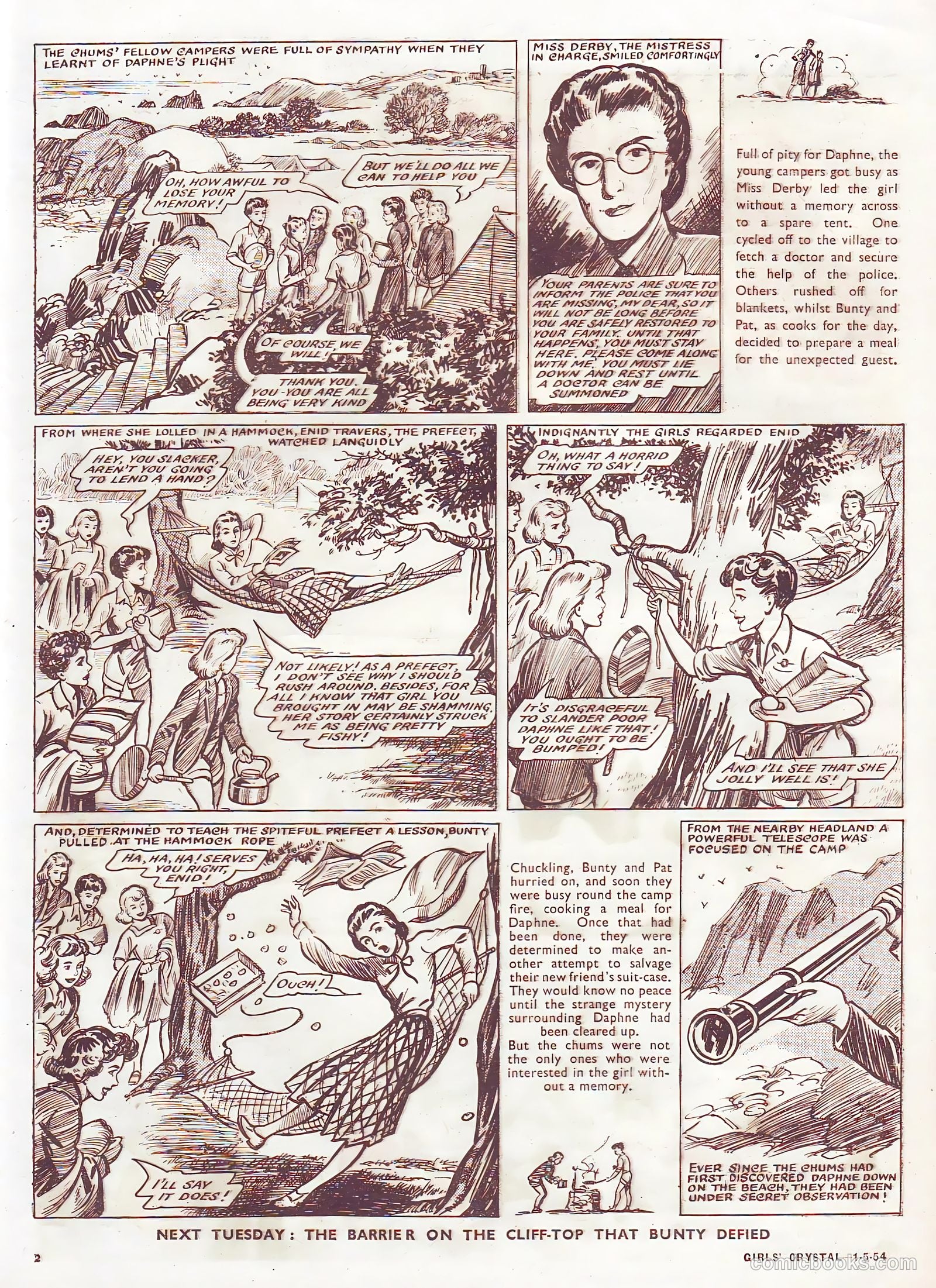 Girls' Crystal #967 (1954) — page 2 of 20