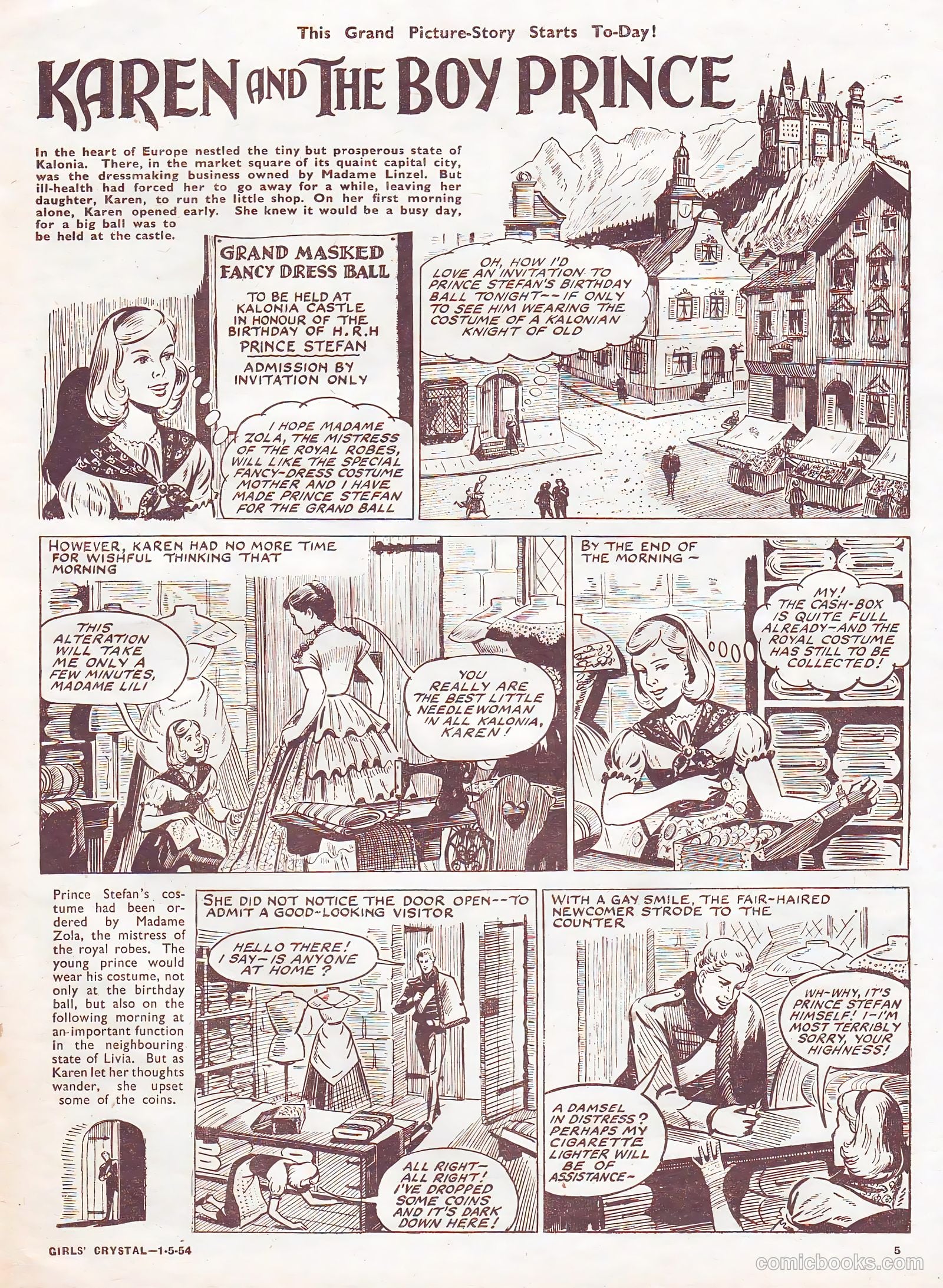 Girls' Crystal #967 (1954) — page 5 of 20