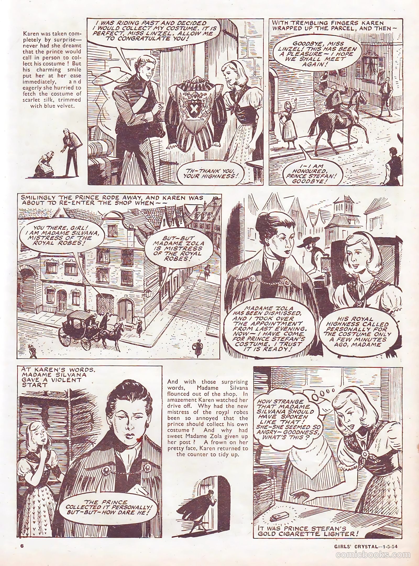 Girls' Crystal #967 (1954) — page 6 of 20