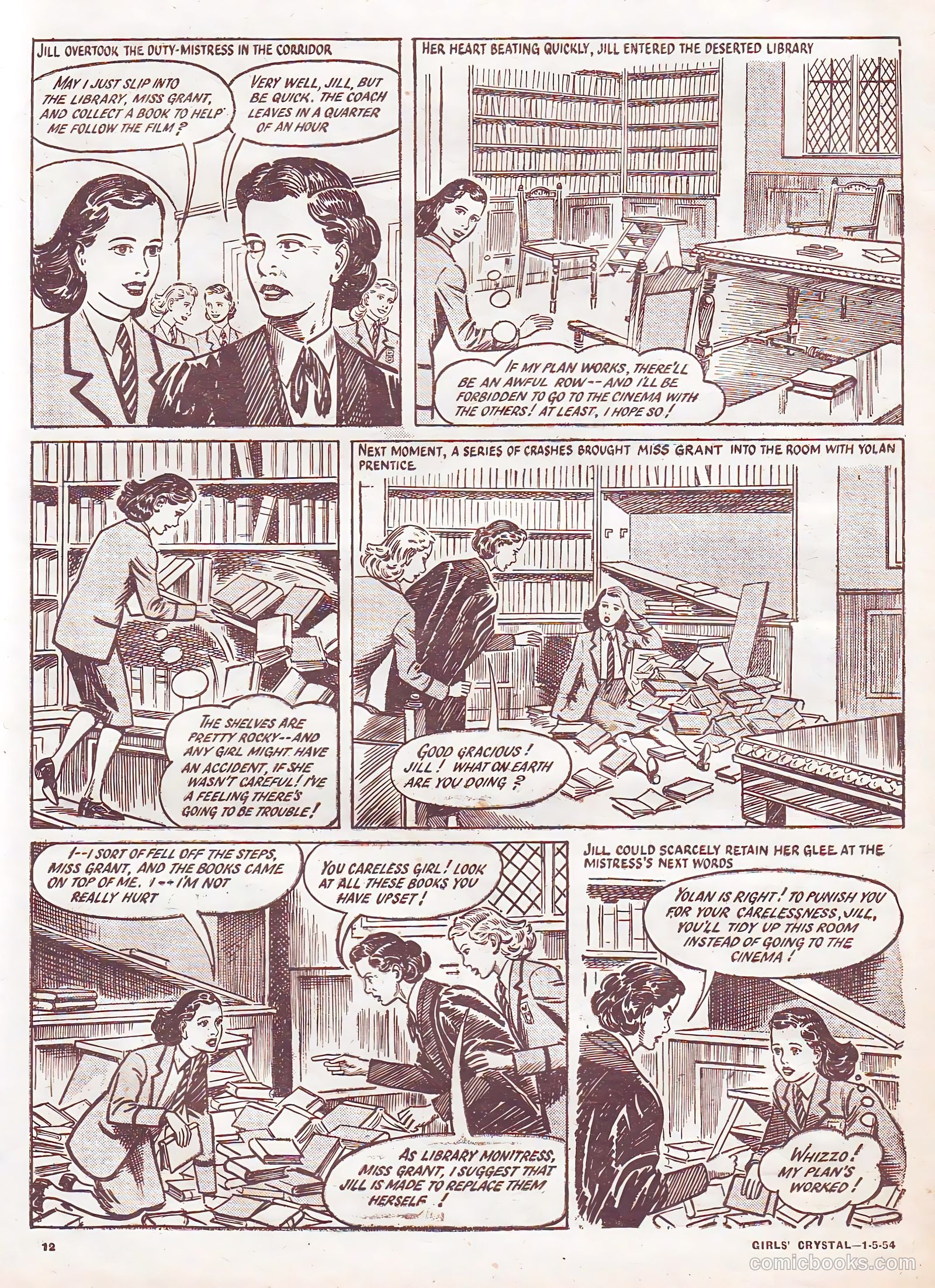 Girls' Crystal #967 (1954) — page 12 of 20