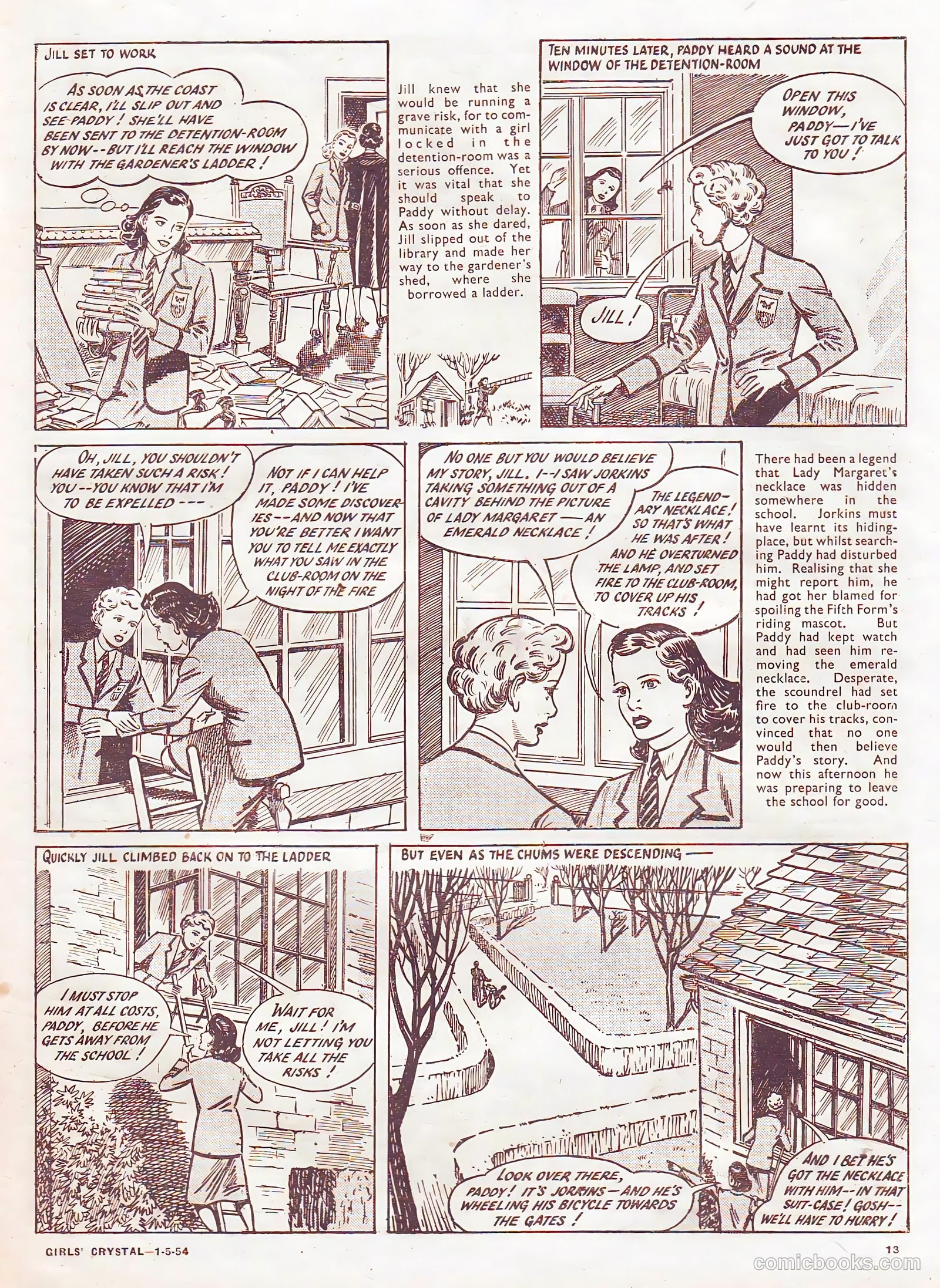Girls' Crystal #967 (1954) — page 13 of 20