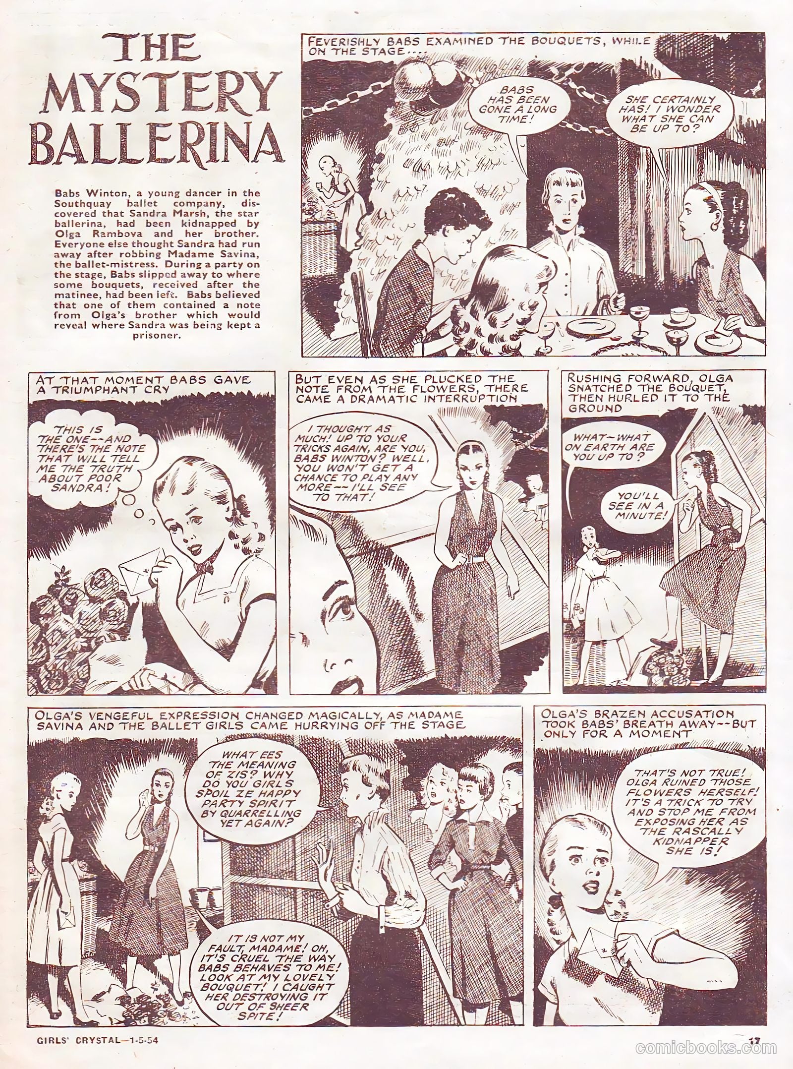 Girls' Crystal #967 (1954) — page 17 of 20