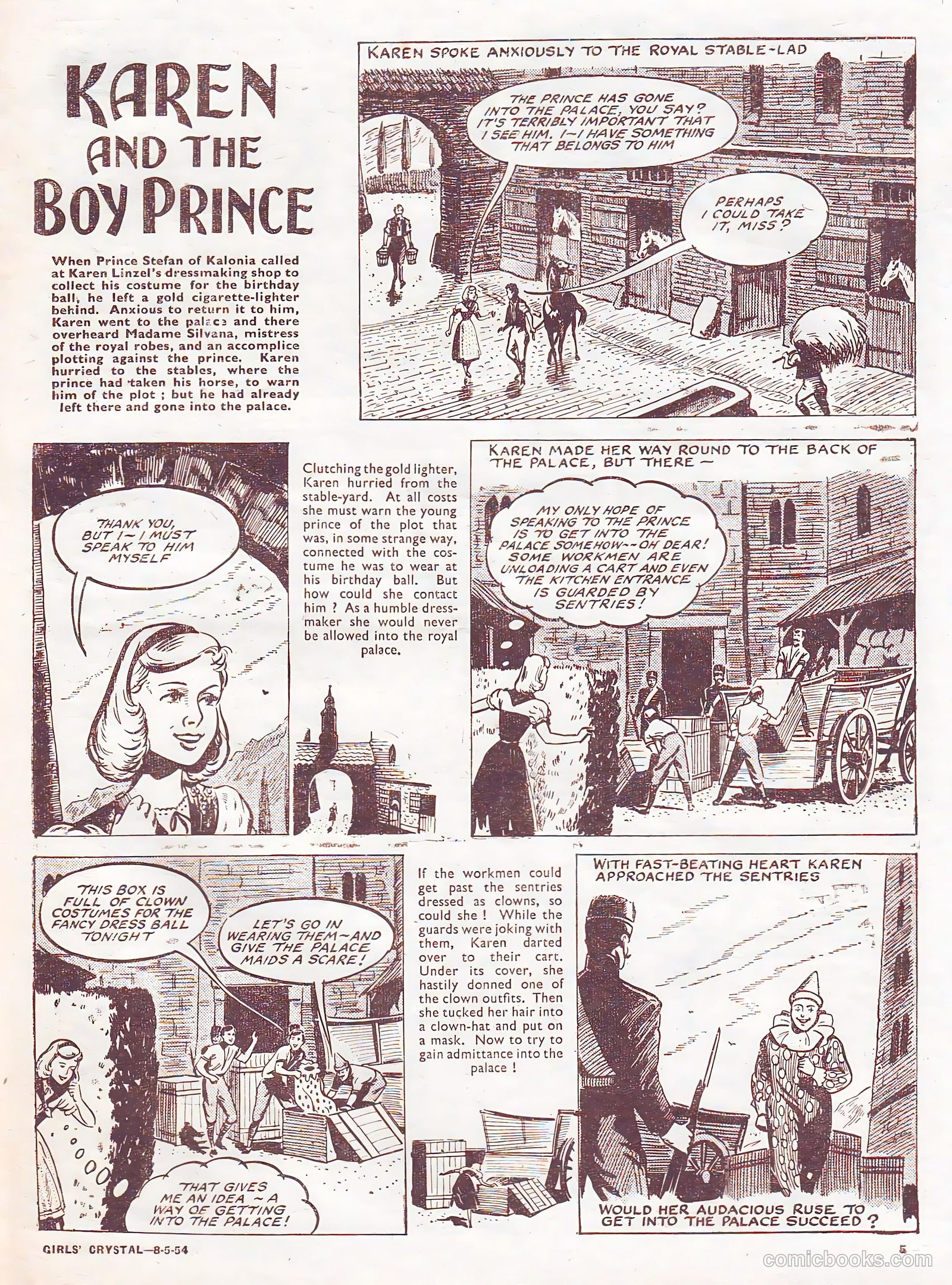 Girls' Crystal #968 (1954) — page 5 of 20
