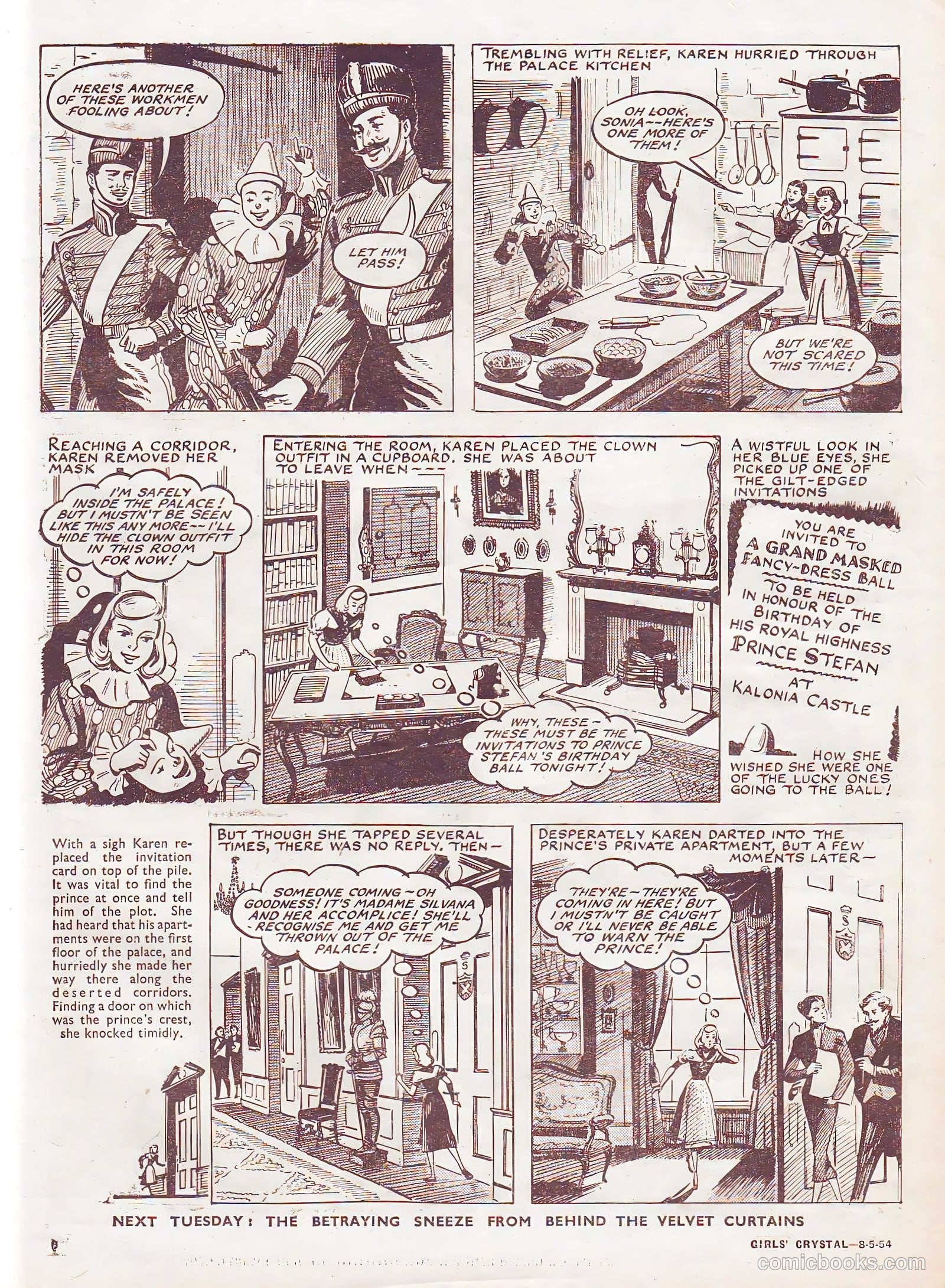 Girls' Crystal #968 (1954) — page 6 of 20