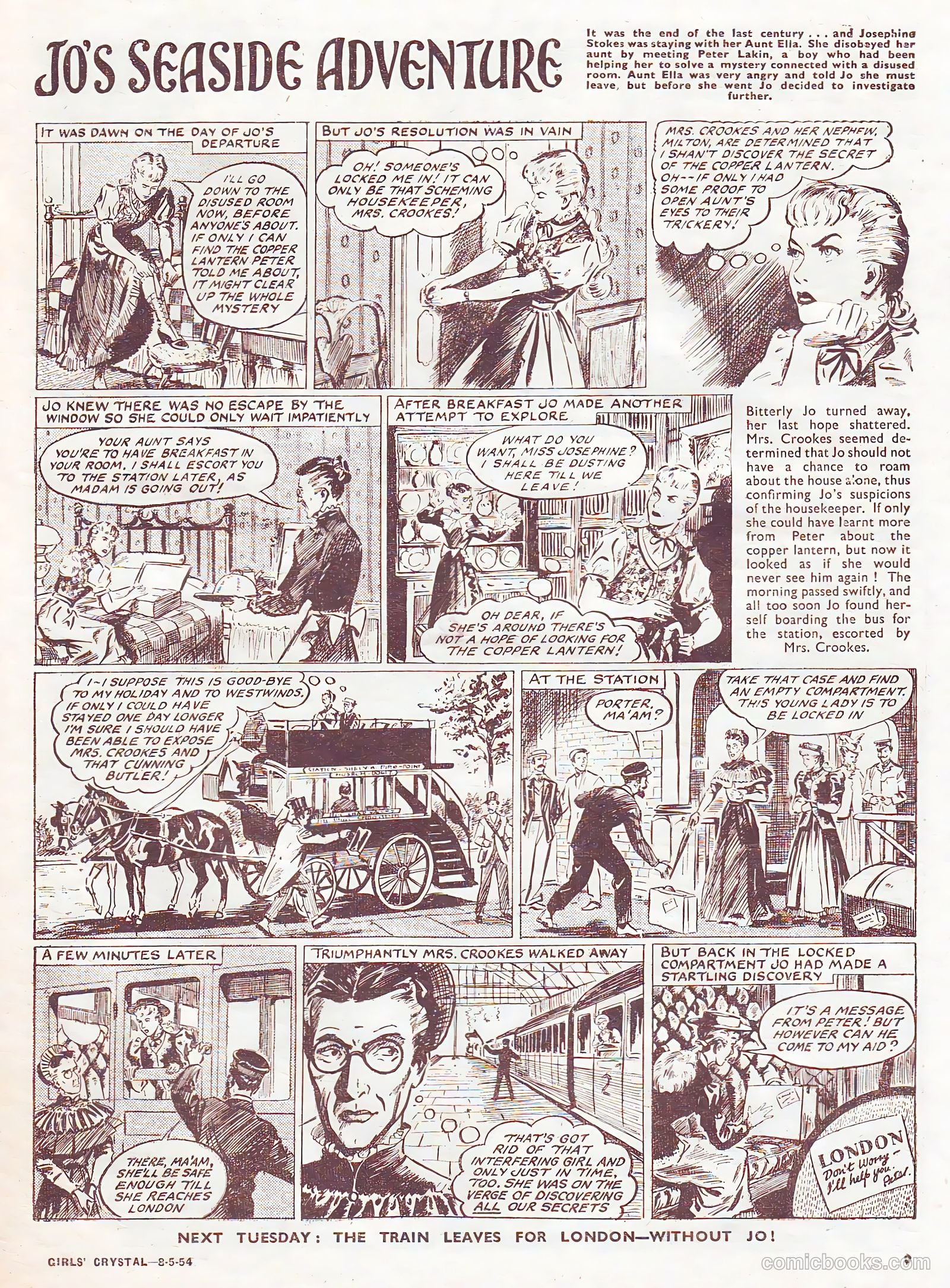 Girls' Crystal #968 (1954) — page 9 of 20