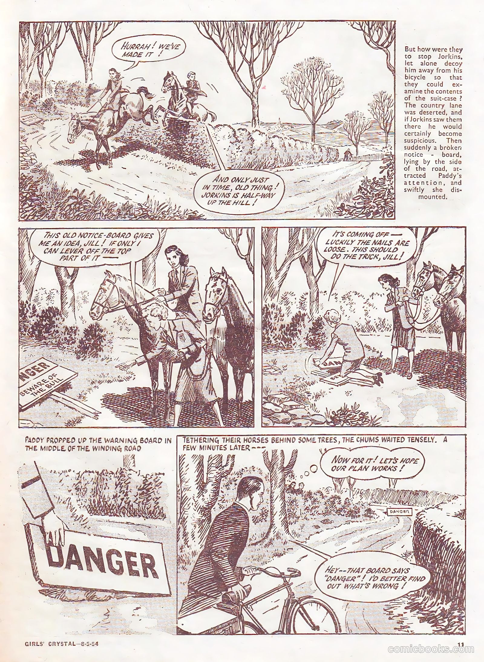Girls' Crystal #968 (1954) — page 11 of 20