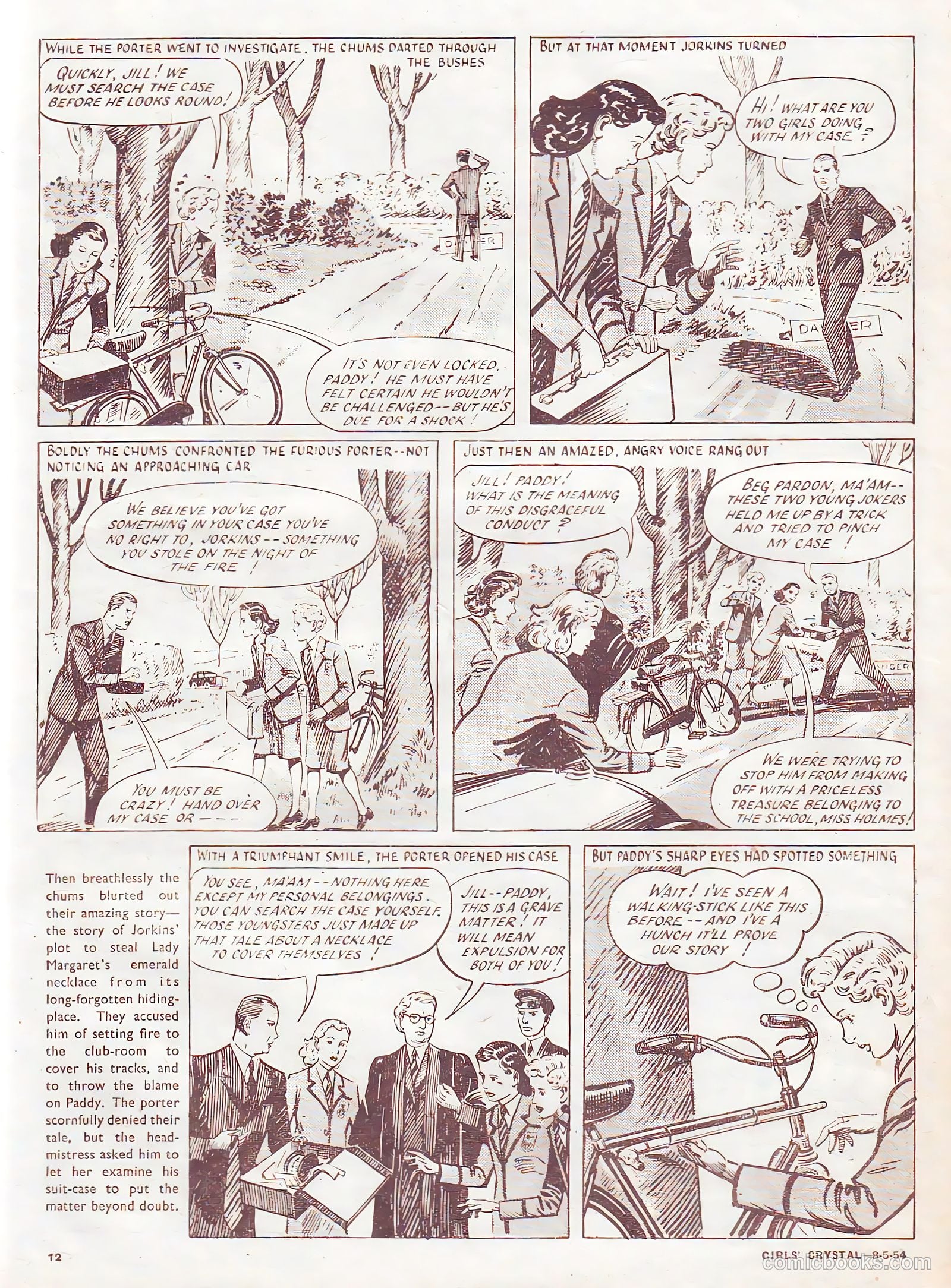 Girls' Crystal #968 (1954) — page 12 of 20