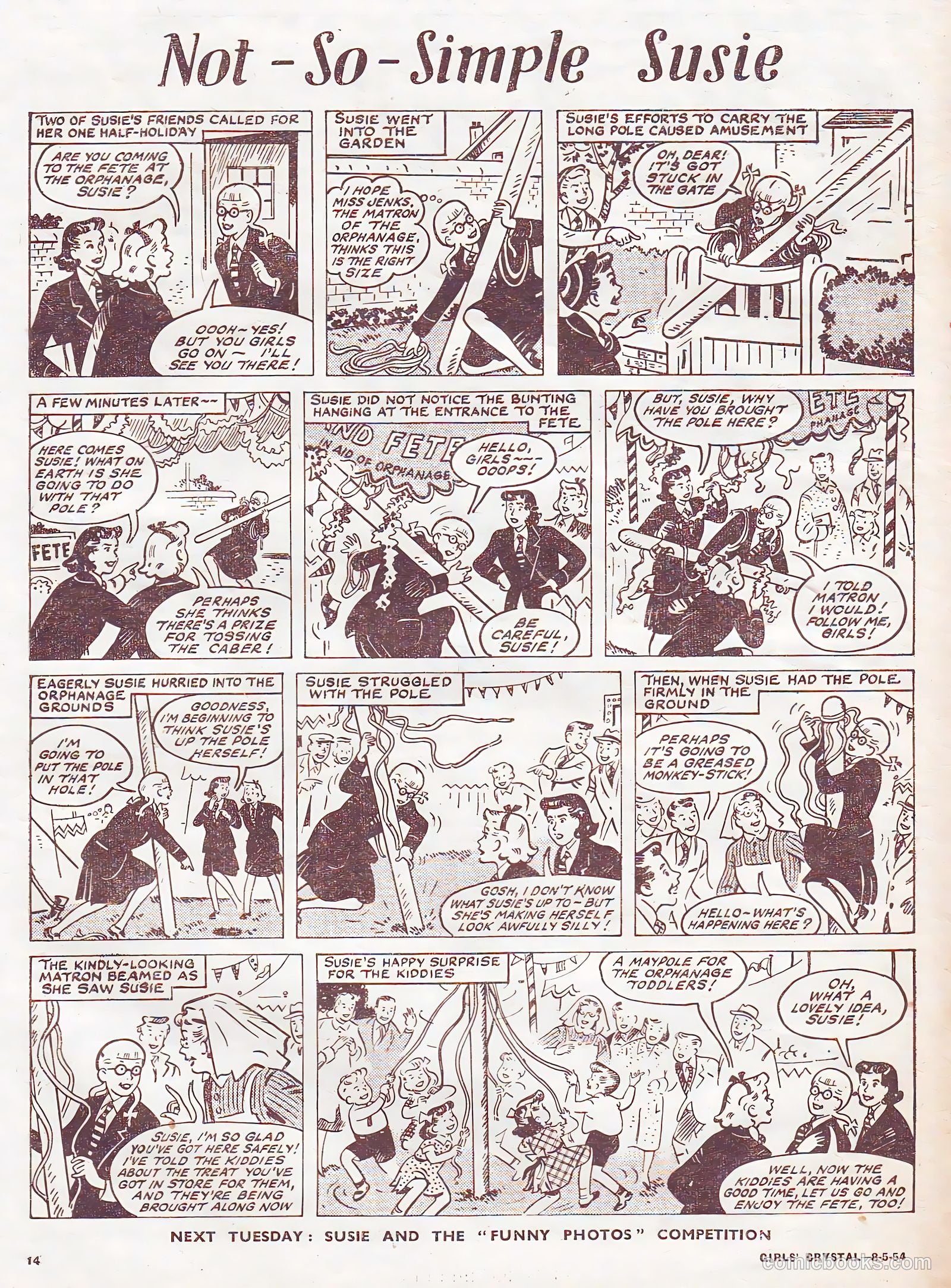 Girls' Crystal #968 (1954) — page 14 of 20